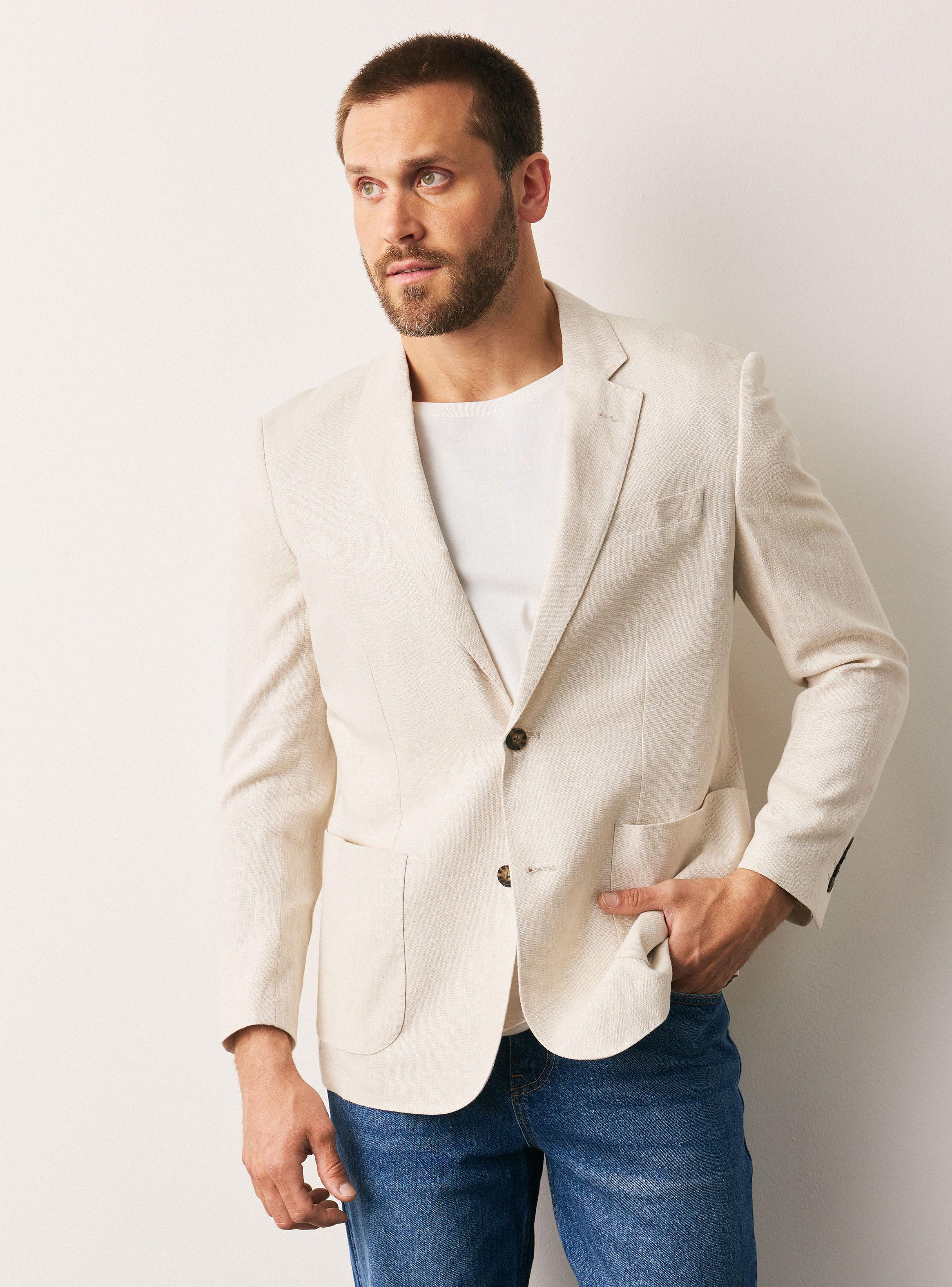 Blazer Regular Fit Lino-0