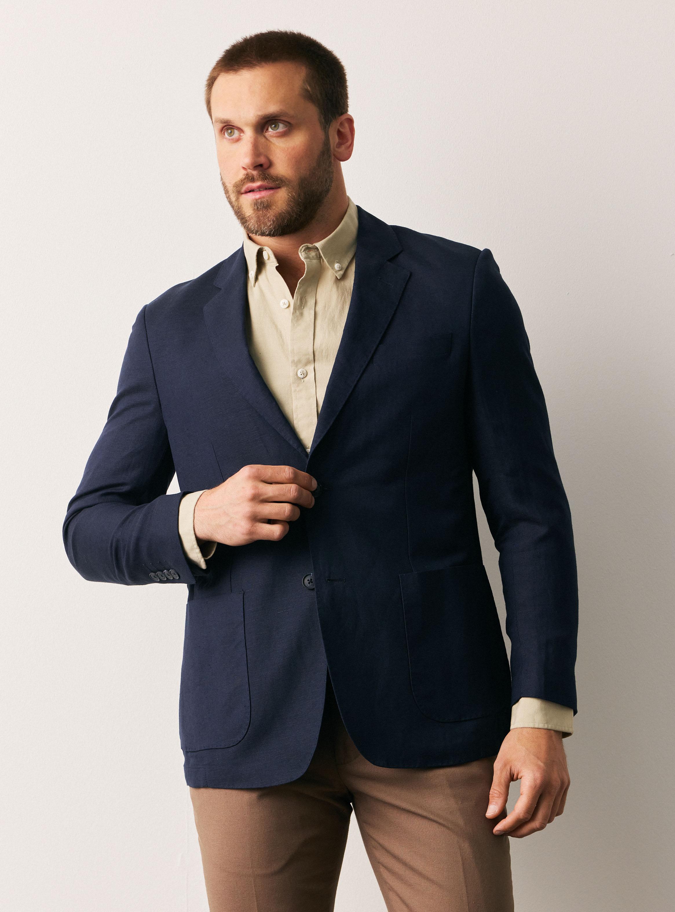 Blazer Regular Fit Lino-0