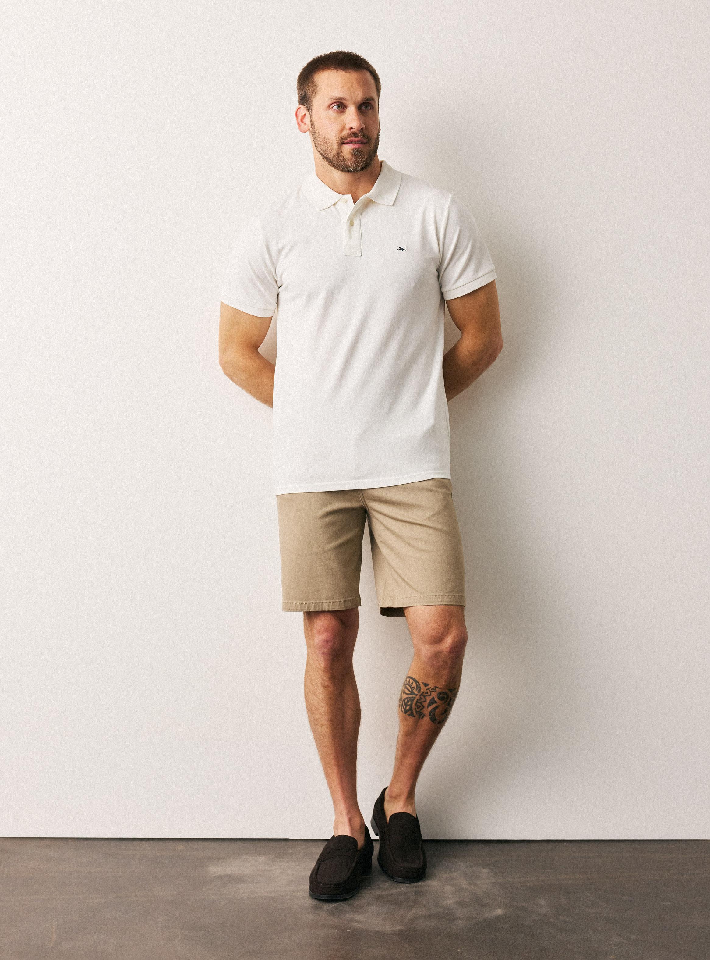 Polera Pique Algodón Elasticada-4