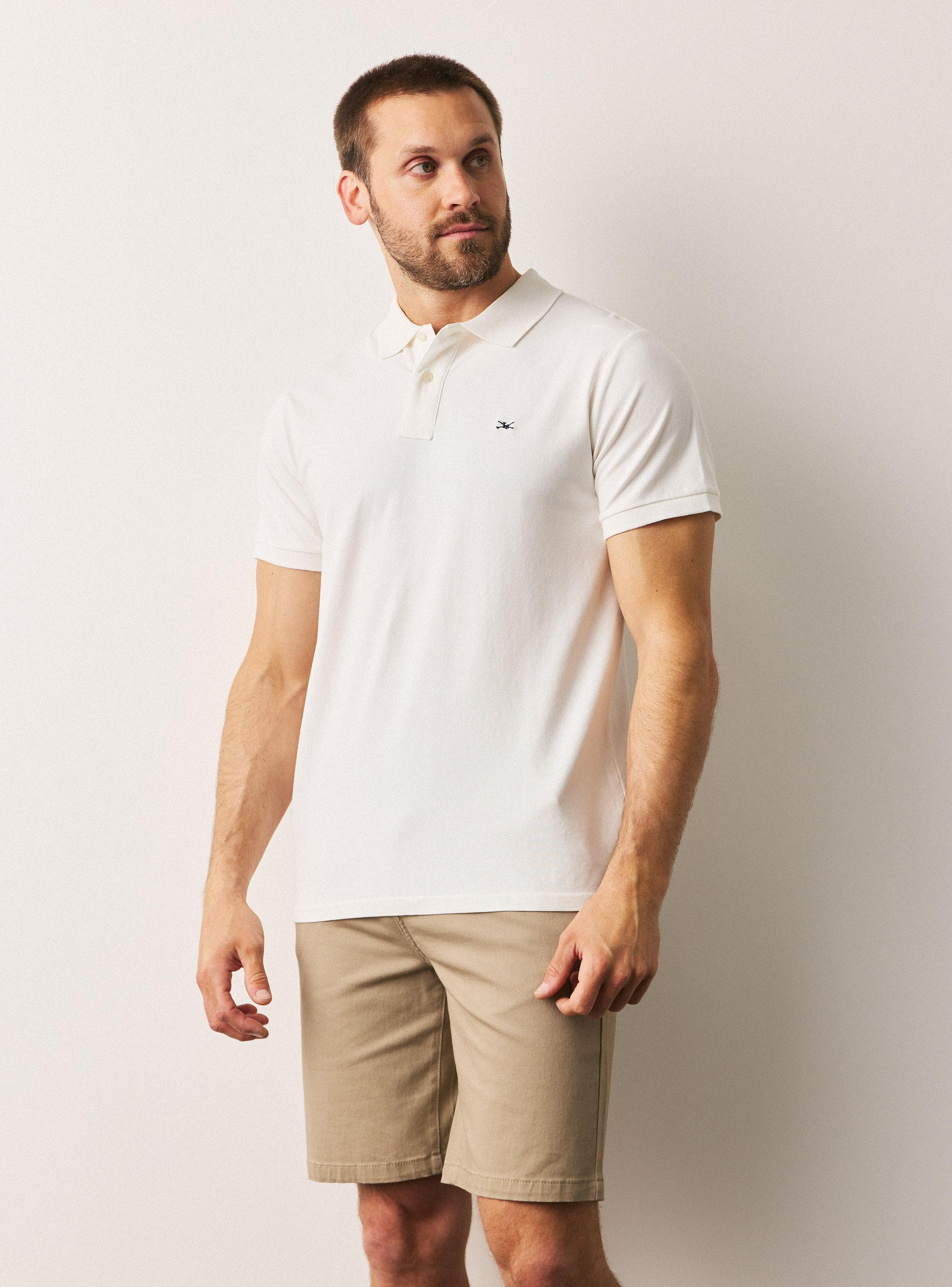 Polera Pique Algodón Elasticada-0