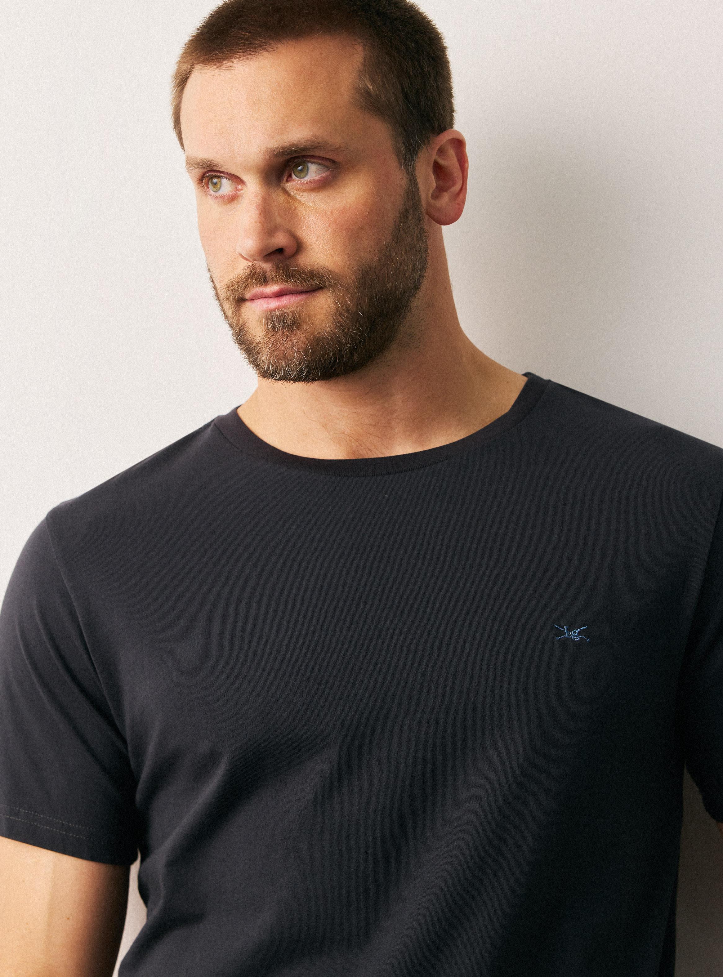 Polera Logo Bordado Crew Neck-2