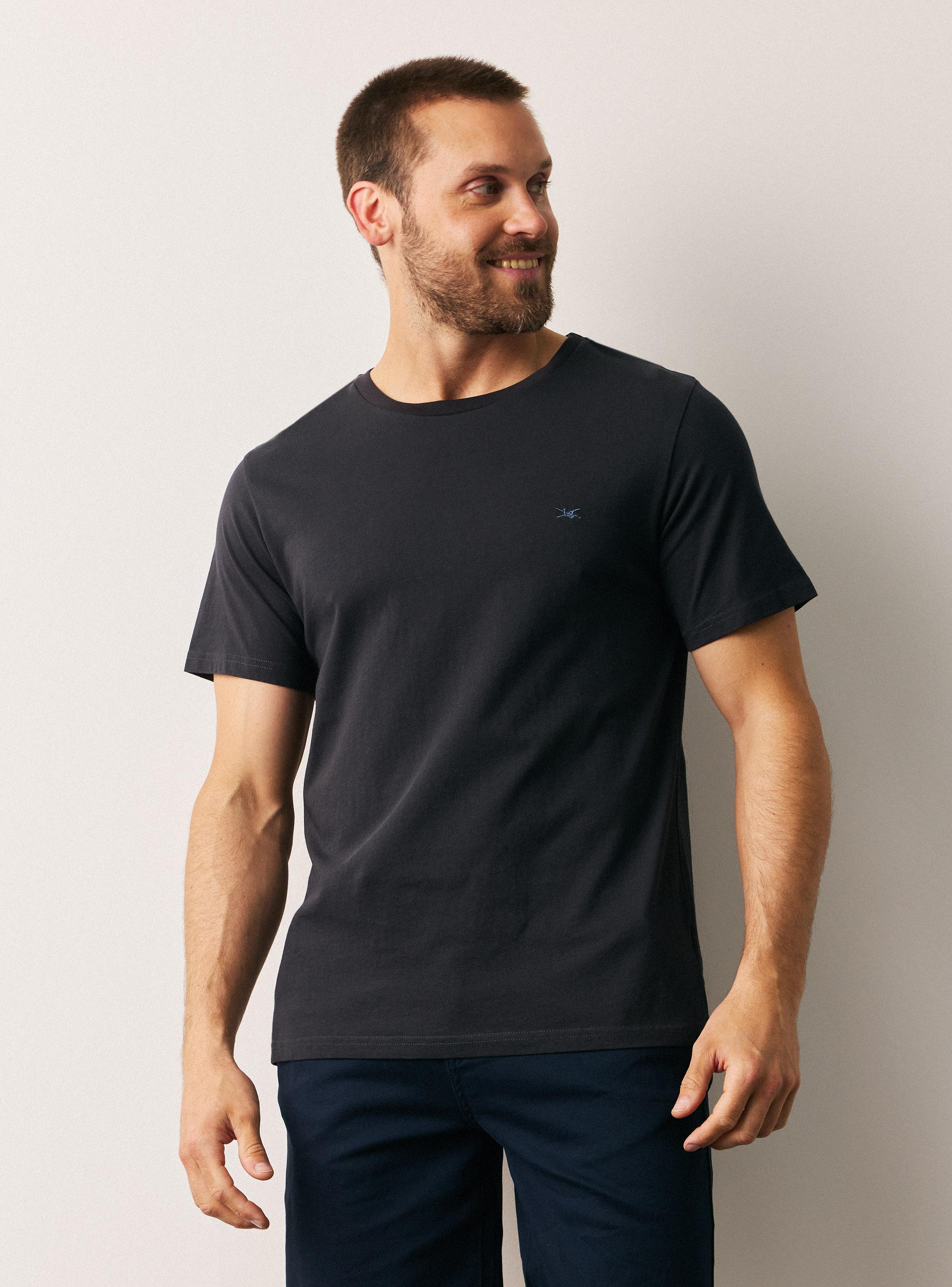 Polera Logo Bordado Crew Neck-0