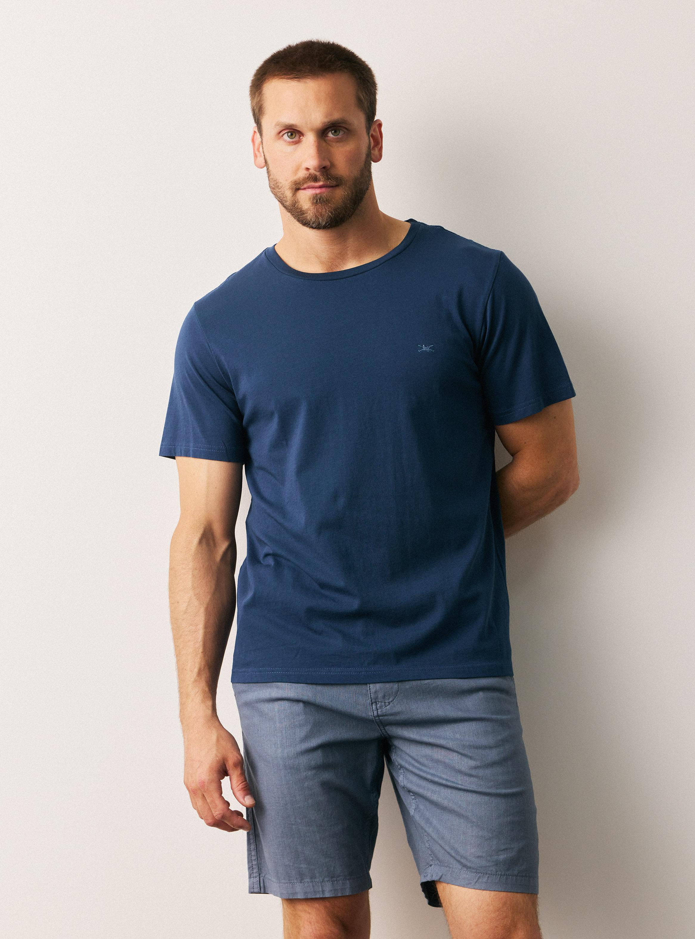 Polera Logo Bordado Crew Neck-0