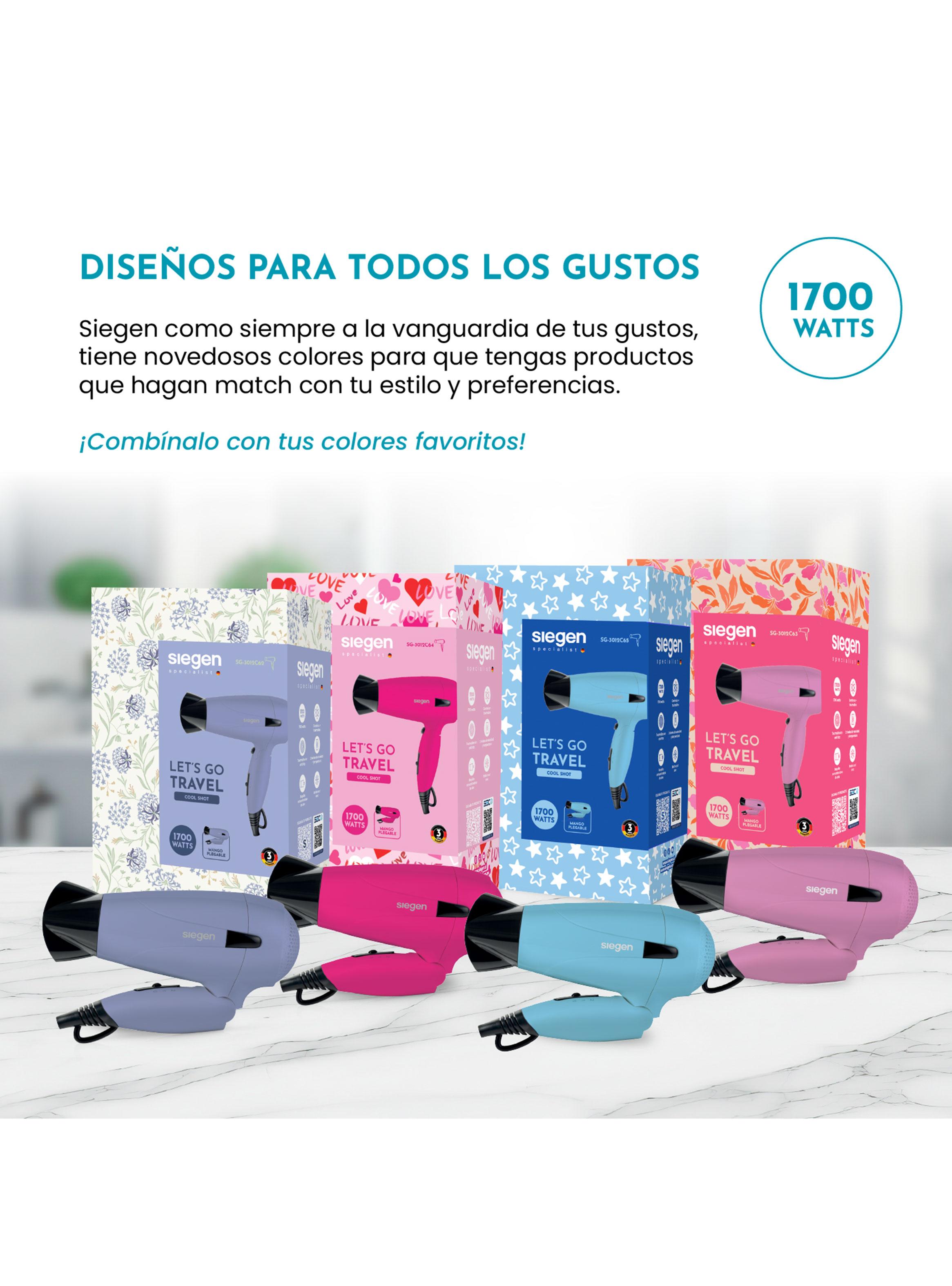 Secador de Pelo Let's Go Travel SG-3012C63-4