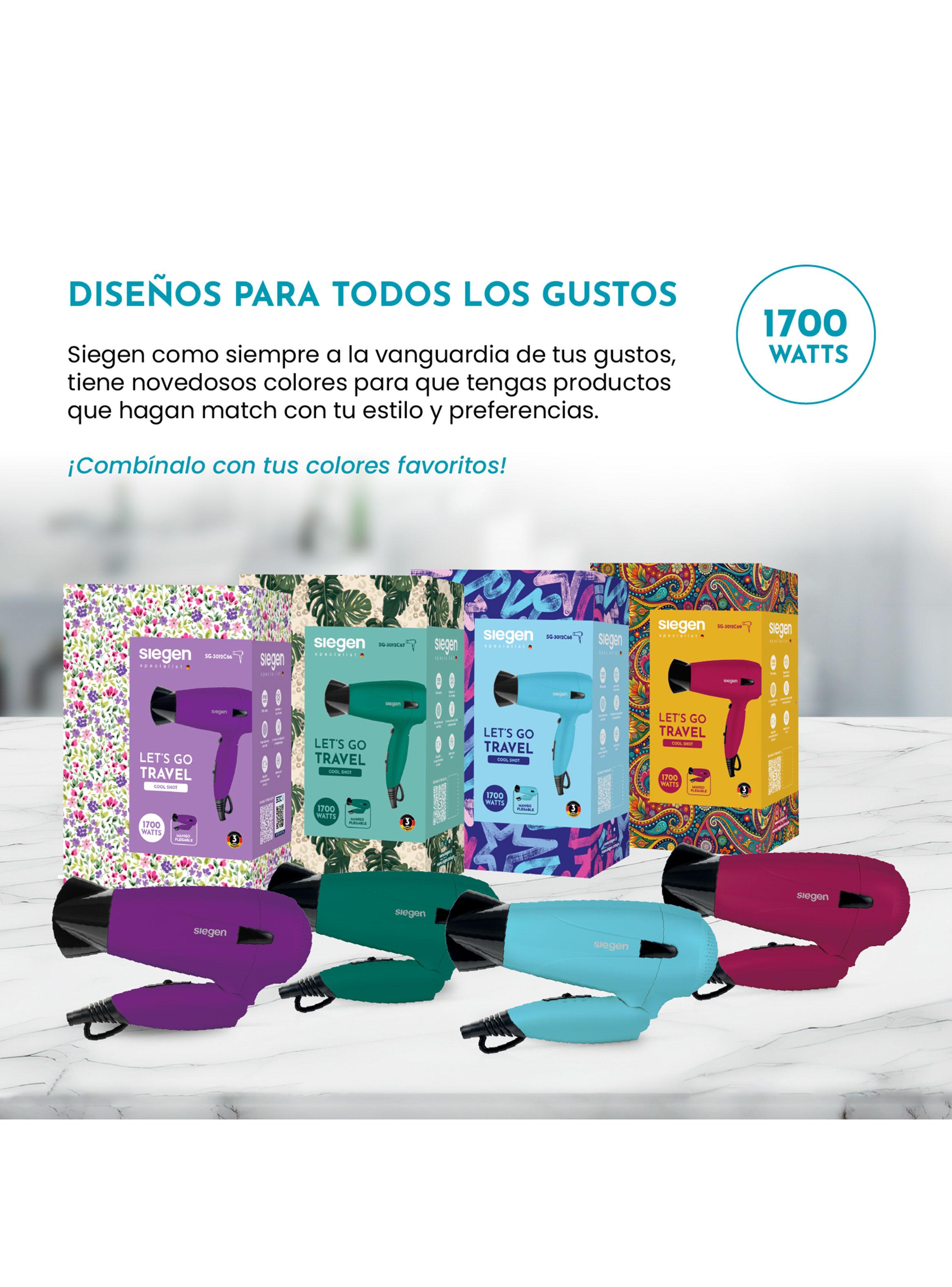 Secador de Pelo Let's Go Travel SG-3012C68-5