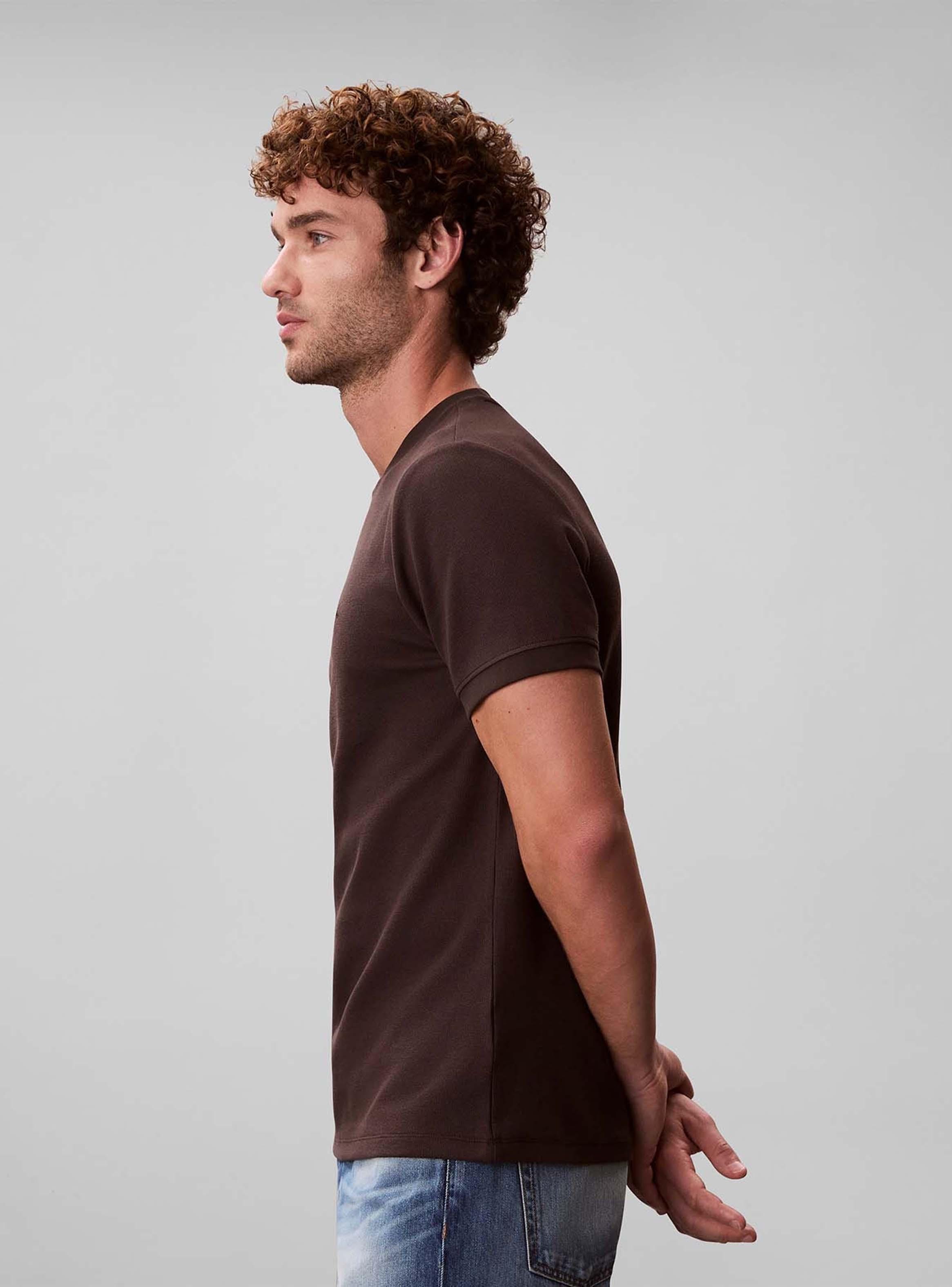 Polera Manga Corta Slim Waffle-3