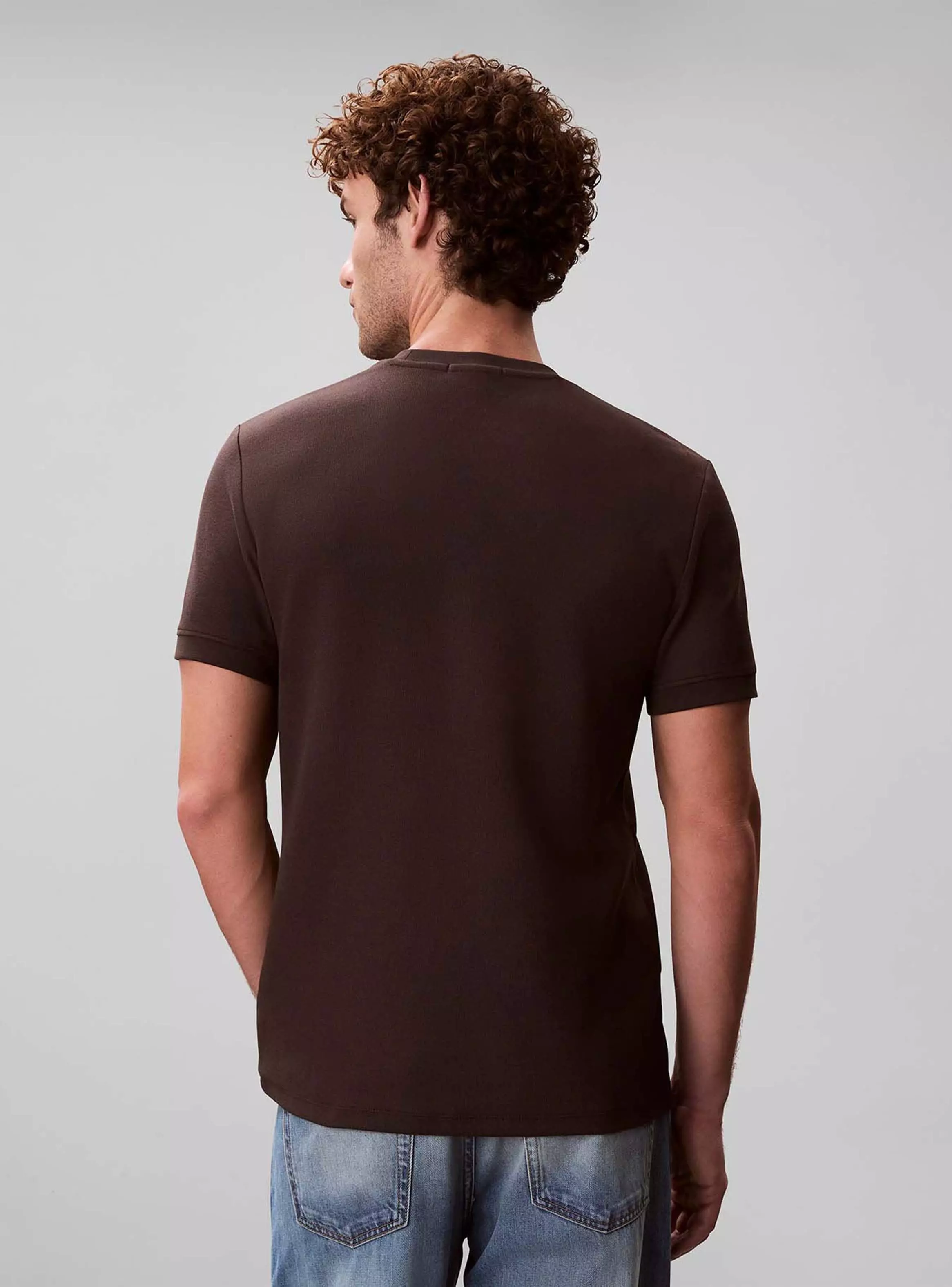 Polera Manga Corta Slim Waffle-2