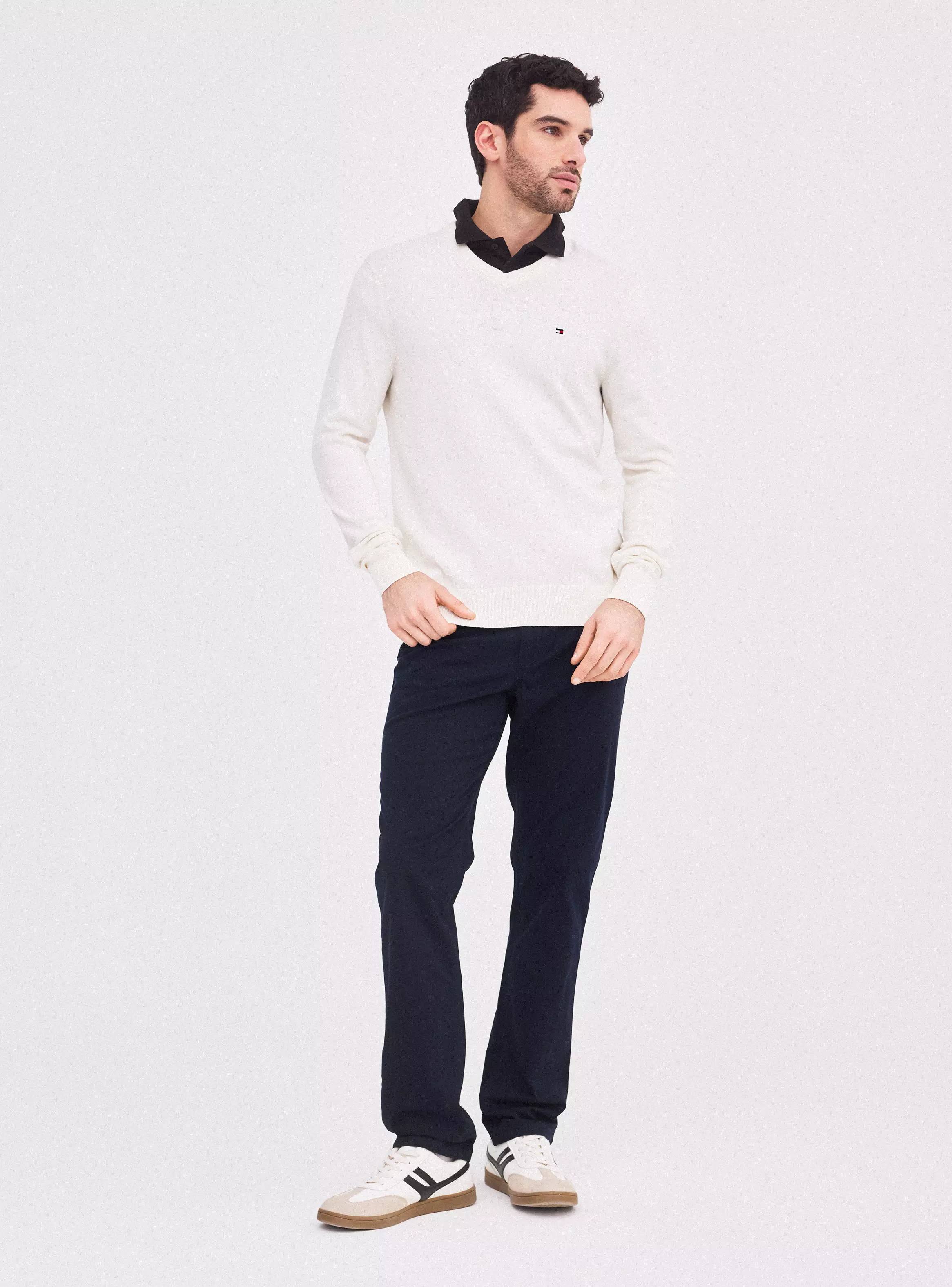 Sweater Cuello V Casual-4