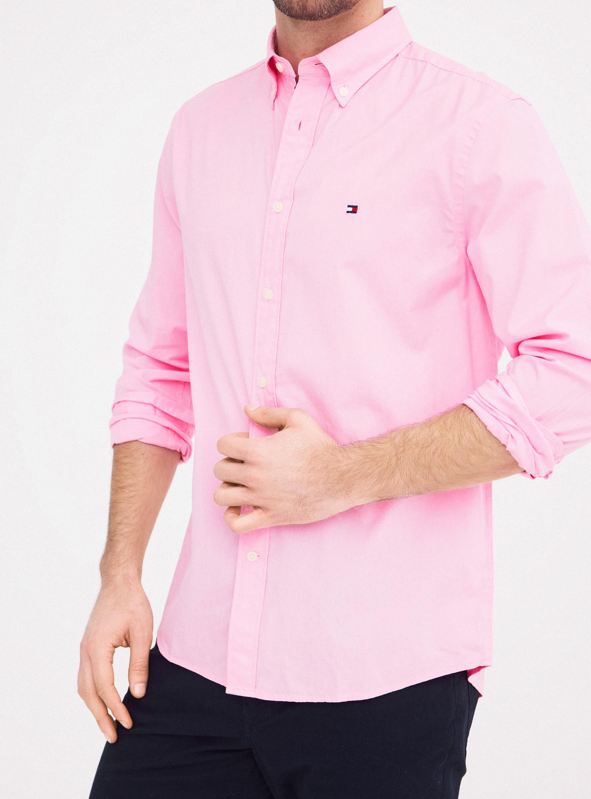 Camisa Manga Larga Casual Logo Bordado-3