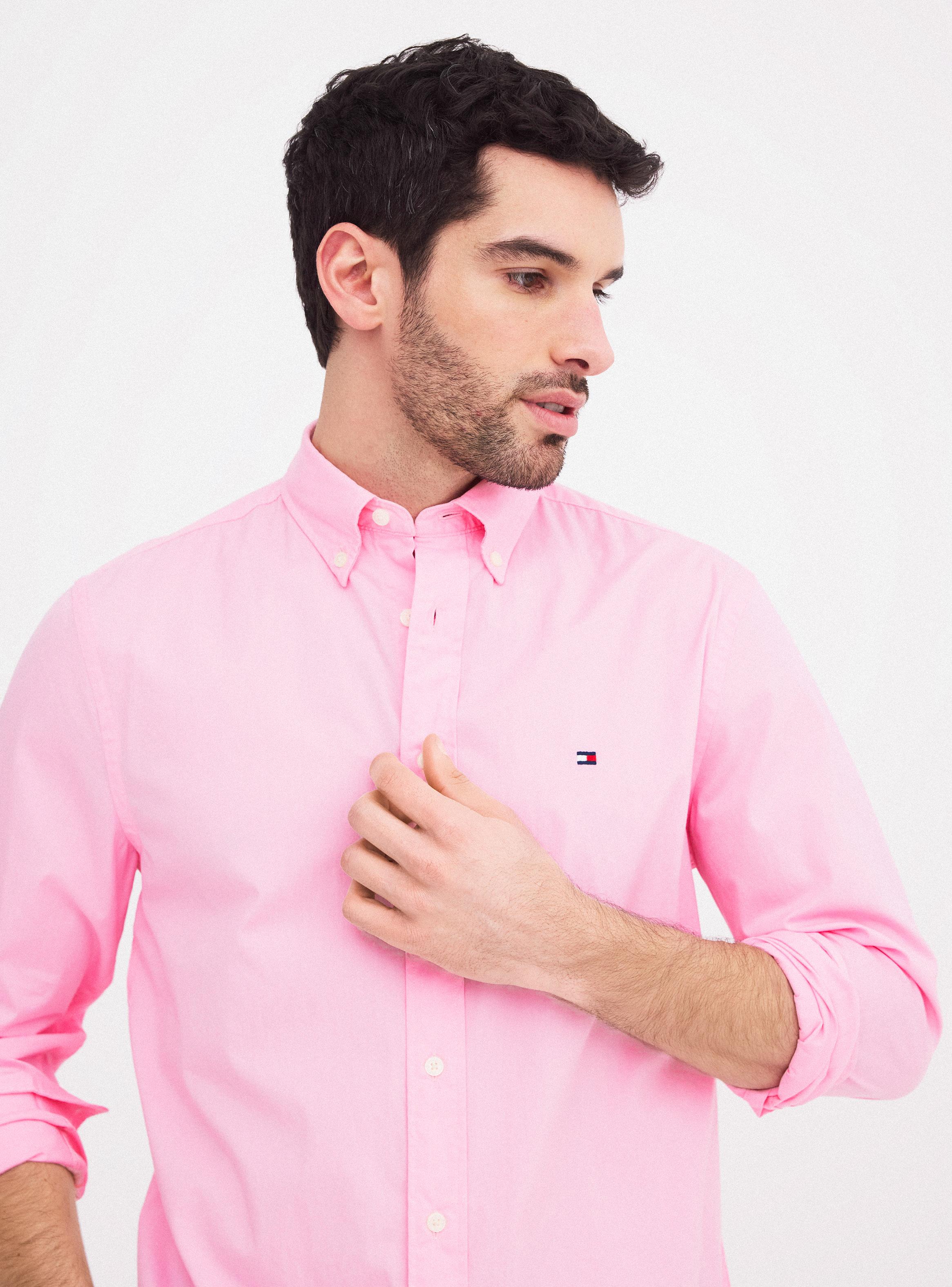 Camisa Manga Larga Casual Logo Bordado-2