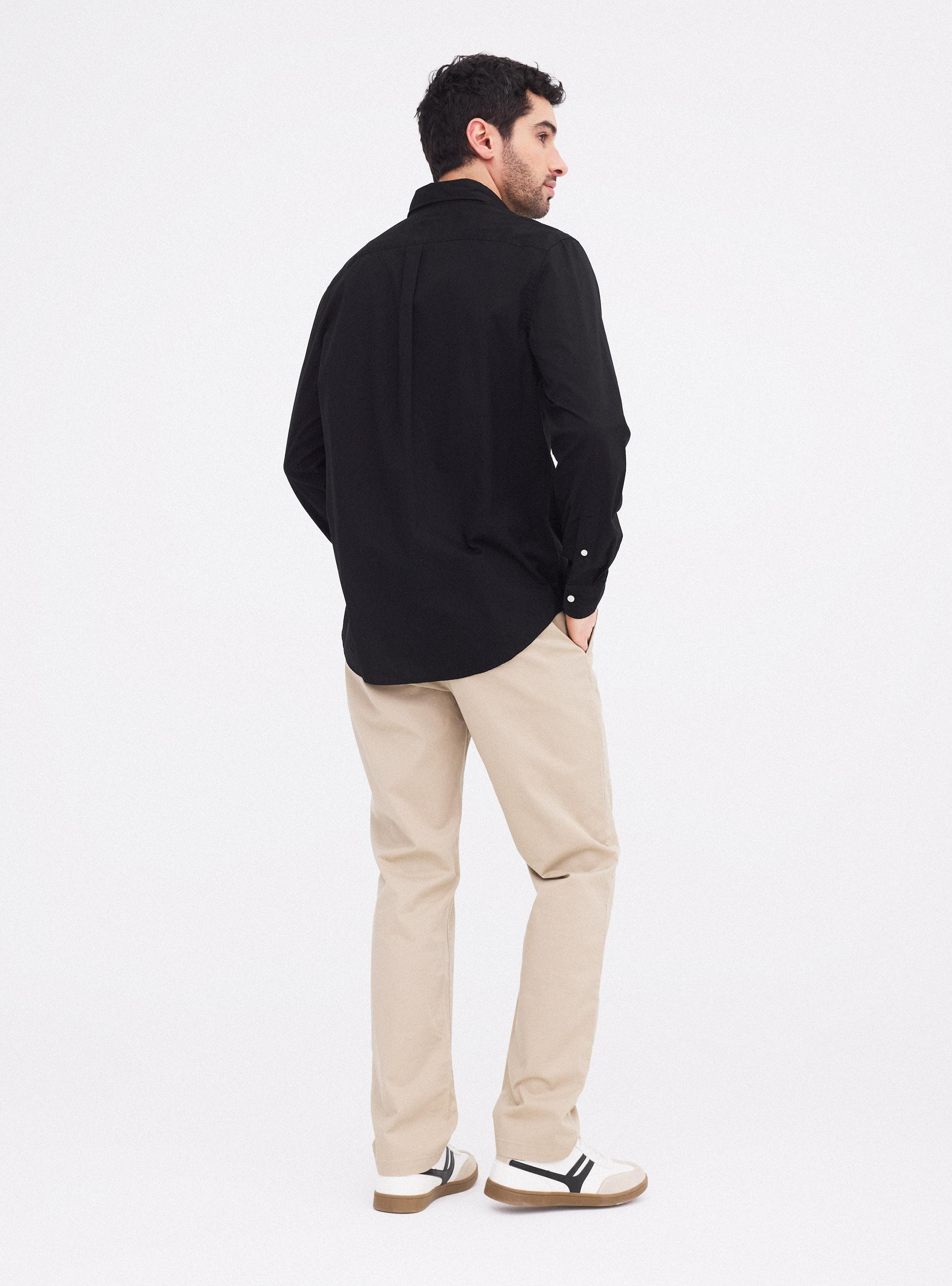 Camisa Manga Larga Casual Logo Bordado Classic-5