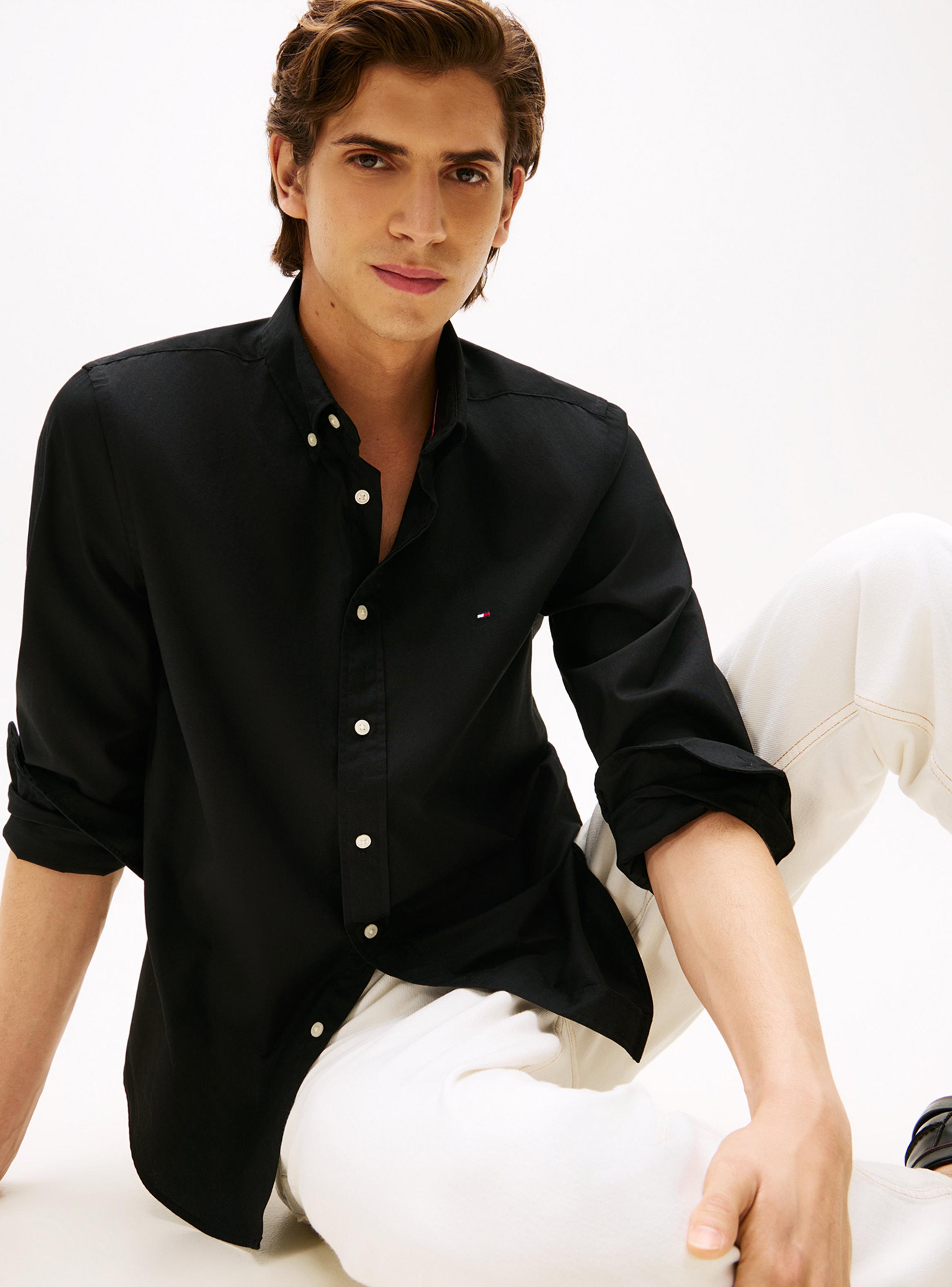Camisa Manga Larga Casual Logo Bordado Classic-4
