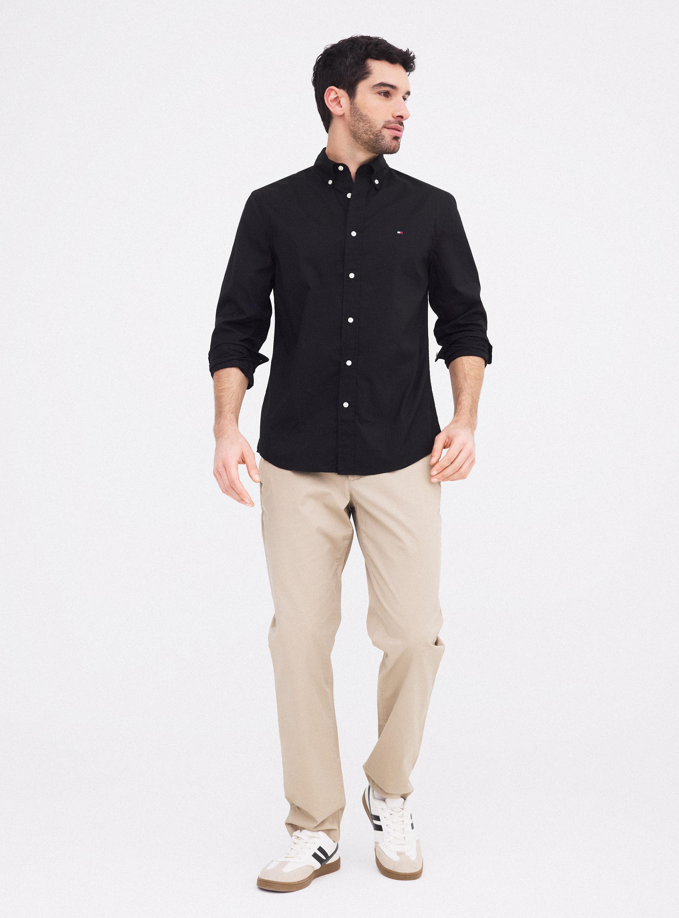 Camisa Manga Larga Casual Logo Bordado Classic-4