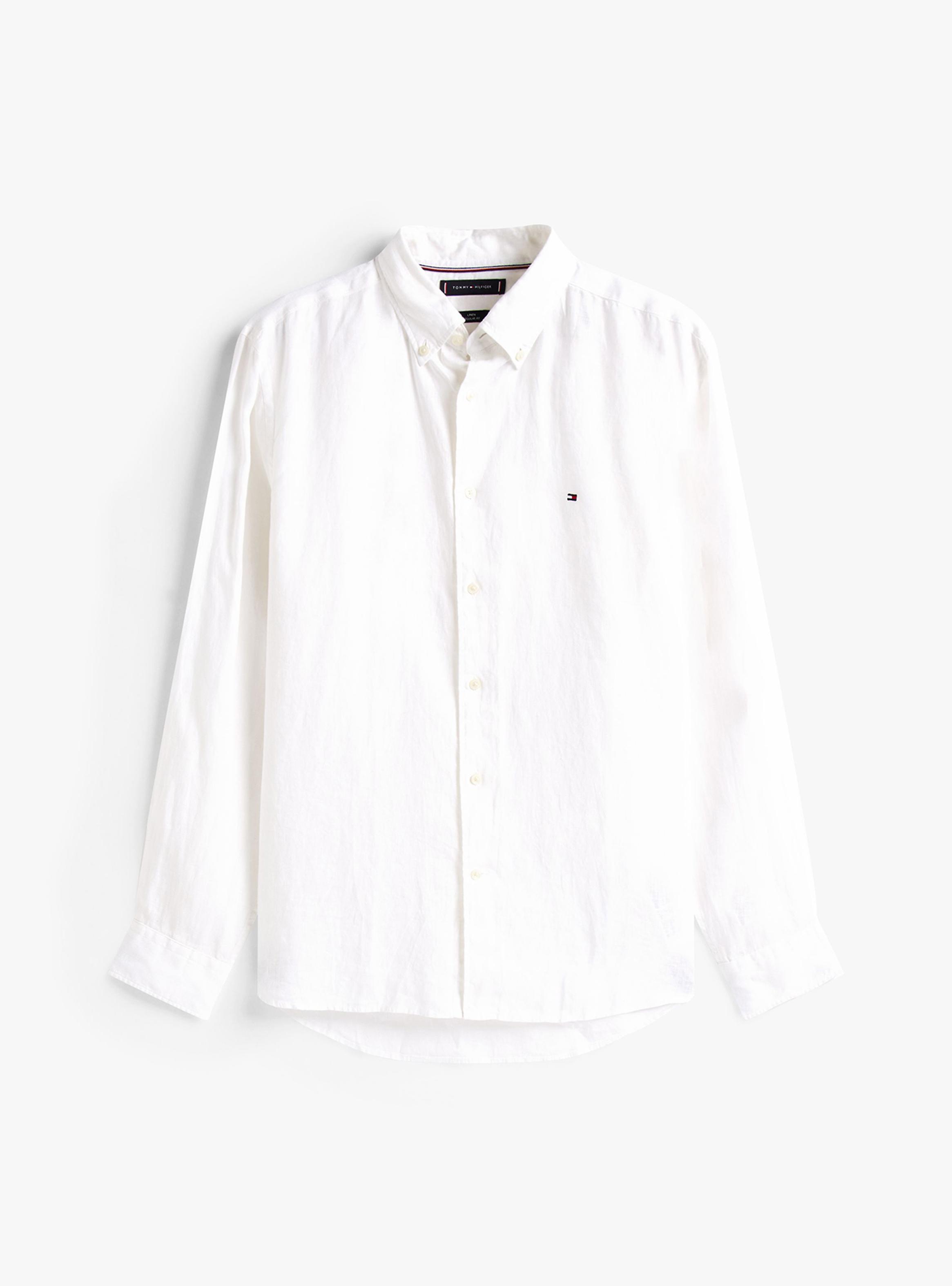 Camisa Manga Larga Lino Logo Bordado-2