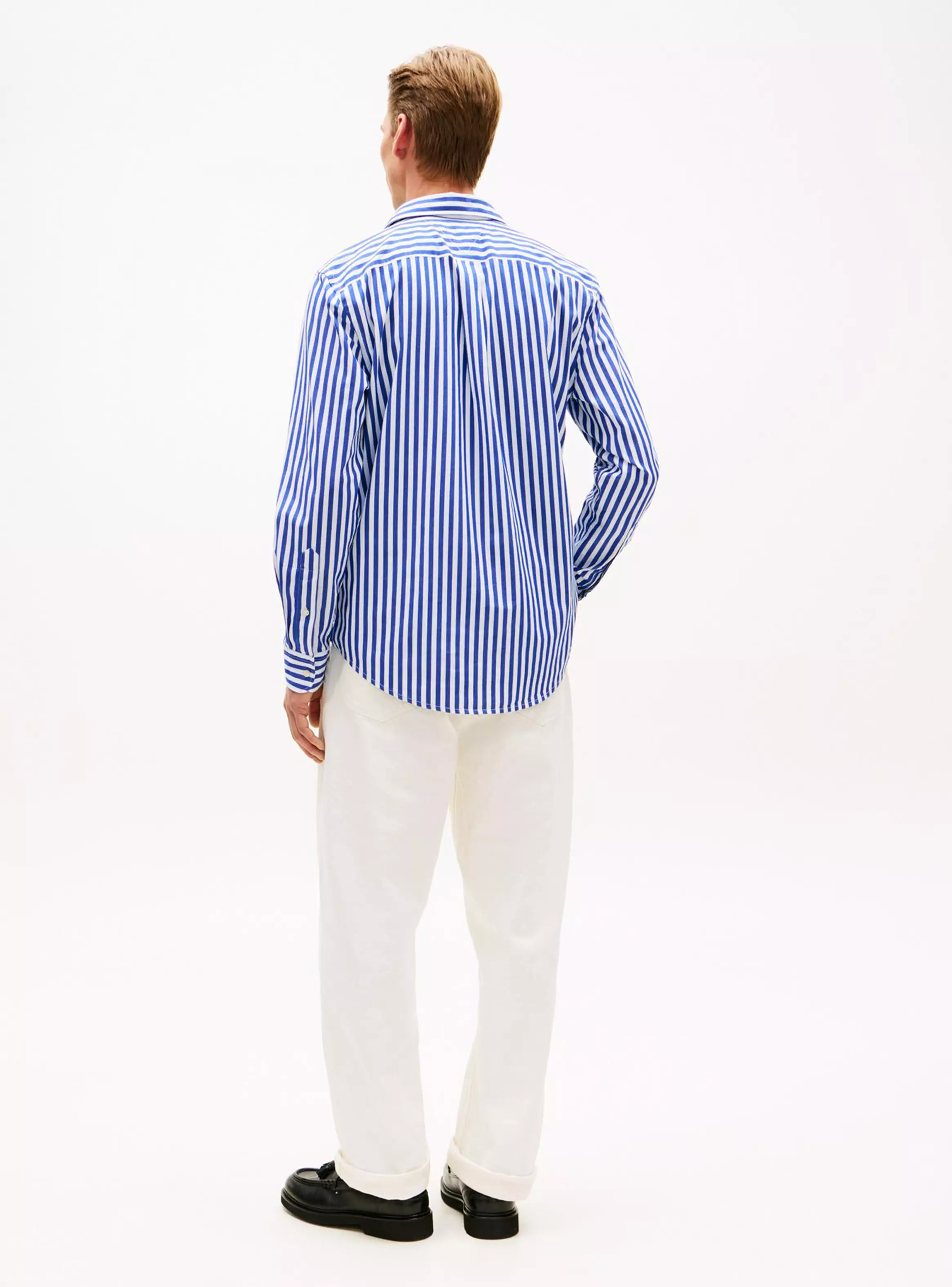 Camisa Manga Larga Print Lineas Logo Bordado-3