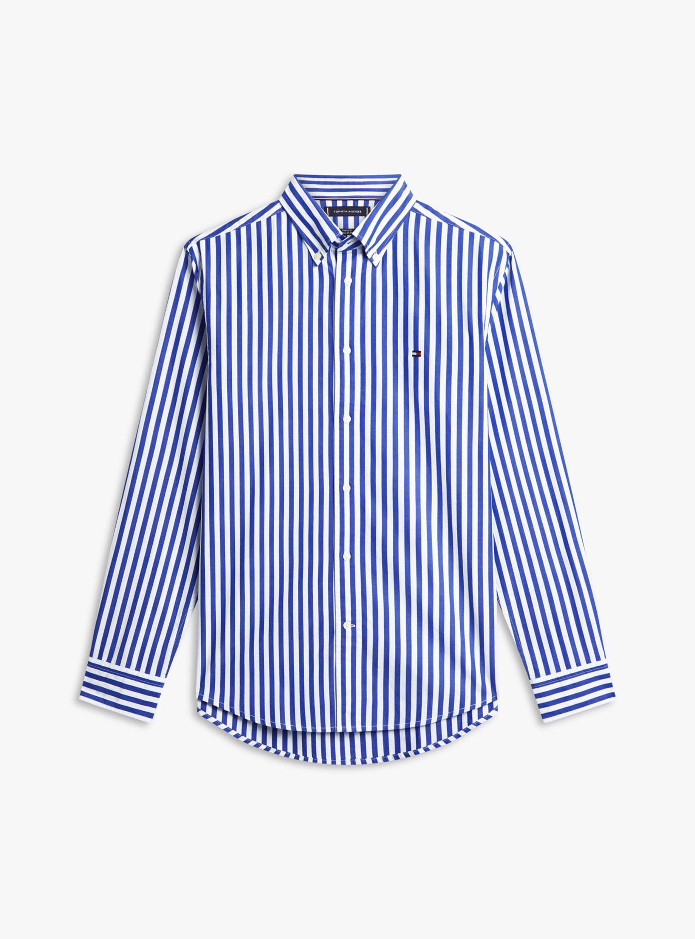 Camisa Manga Larga Print Lineas Logo Bordado-4