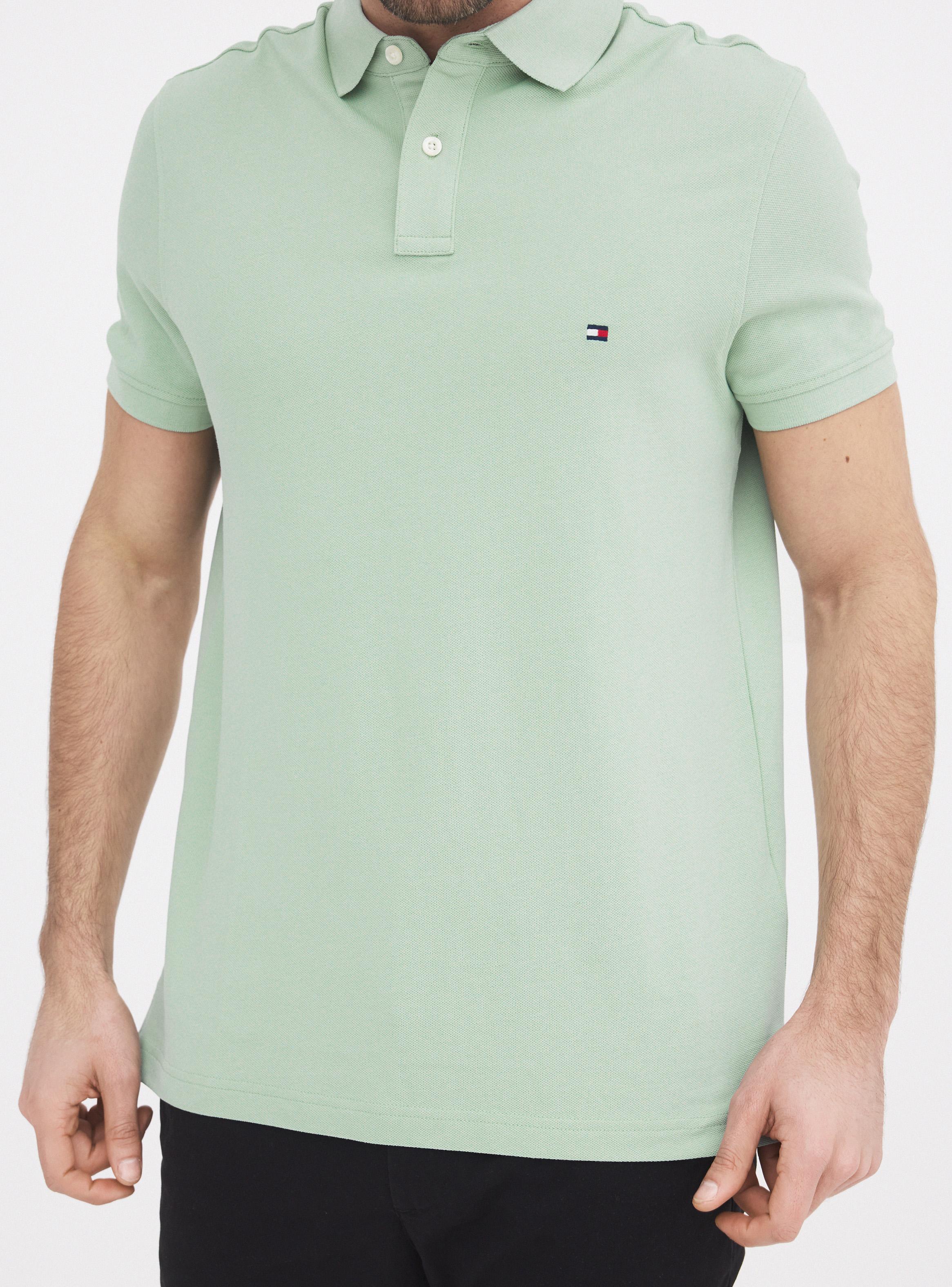 Polera Piqué Sólida Cuello Polo Casual-3