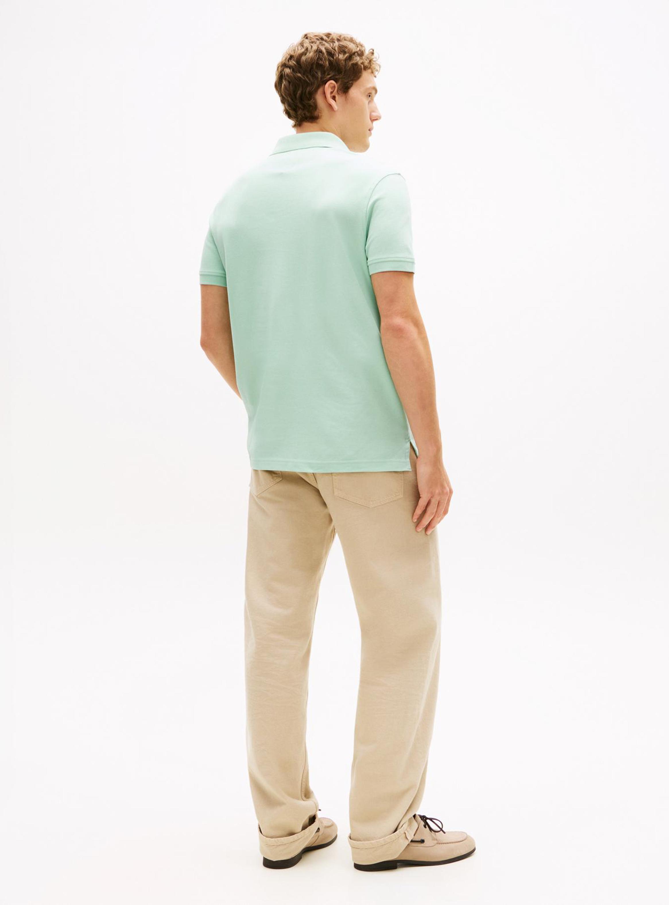 Polera Piqué Sólida Cuello Polo Casual-3