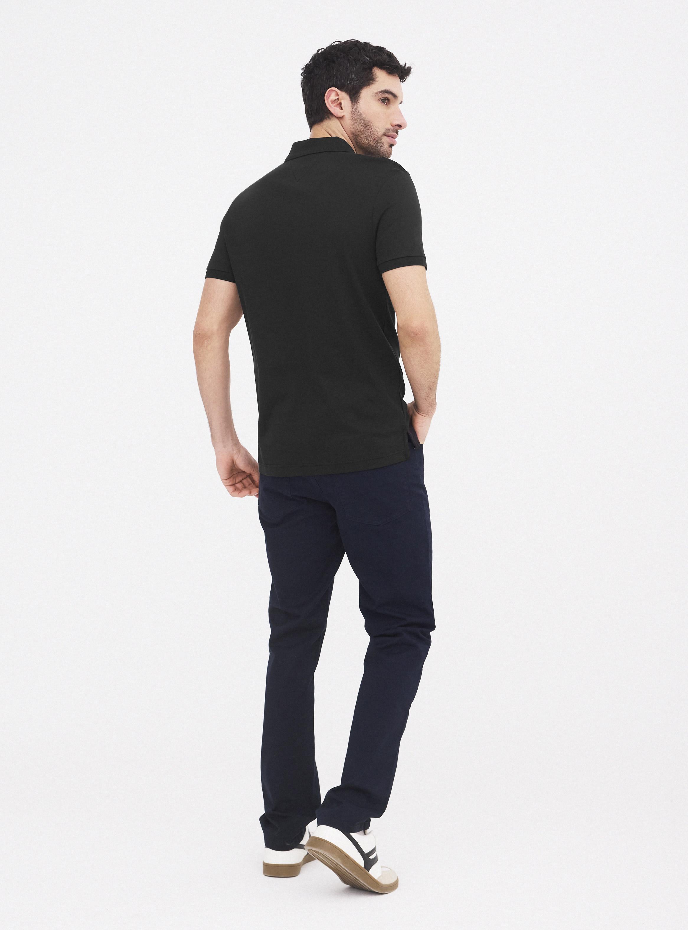 Polera Piqué Sólida Cuello Polo-5