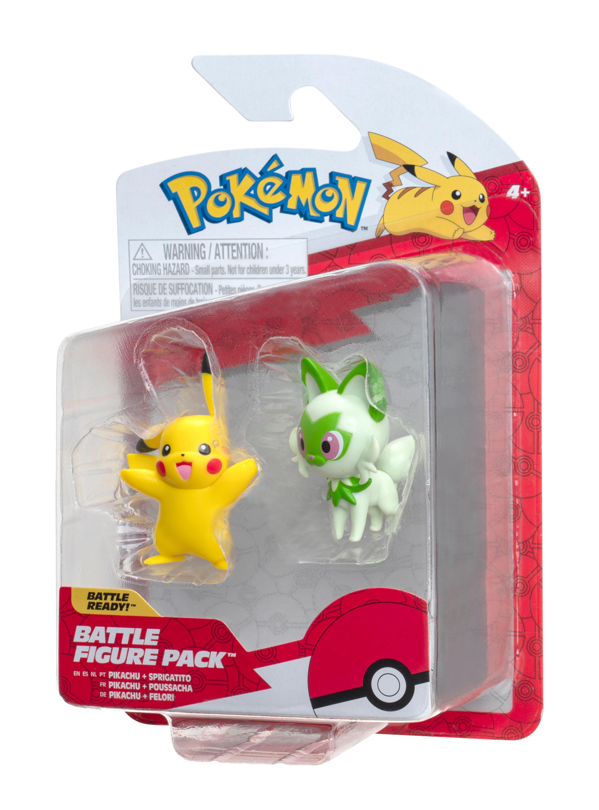 Figura de Acción Sprigatito y Pikachu 5 cm-3