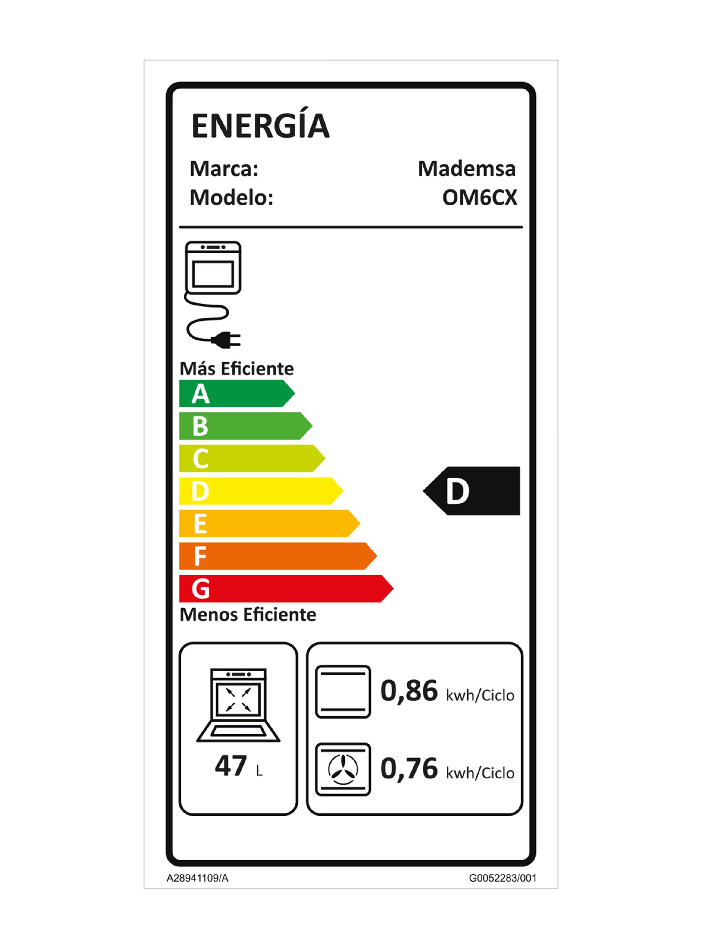 Horno Empotrable 47 Litros OM6CX-5