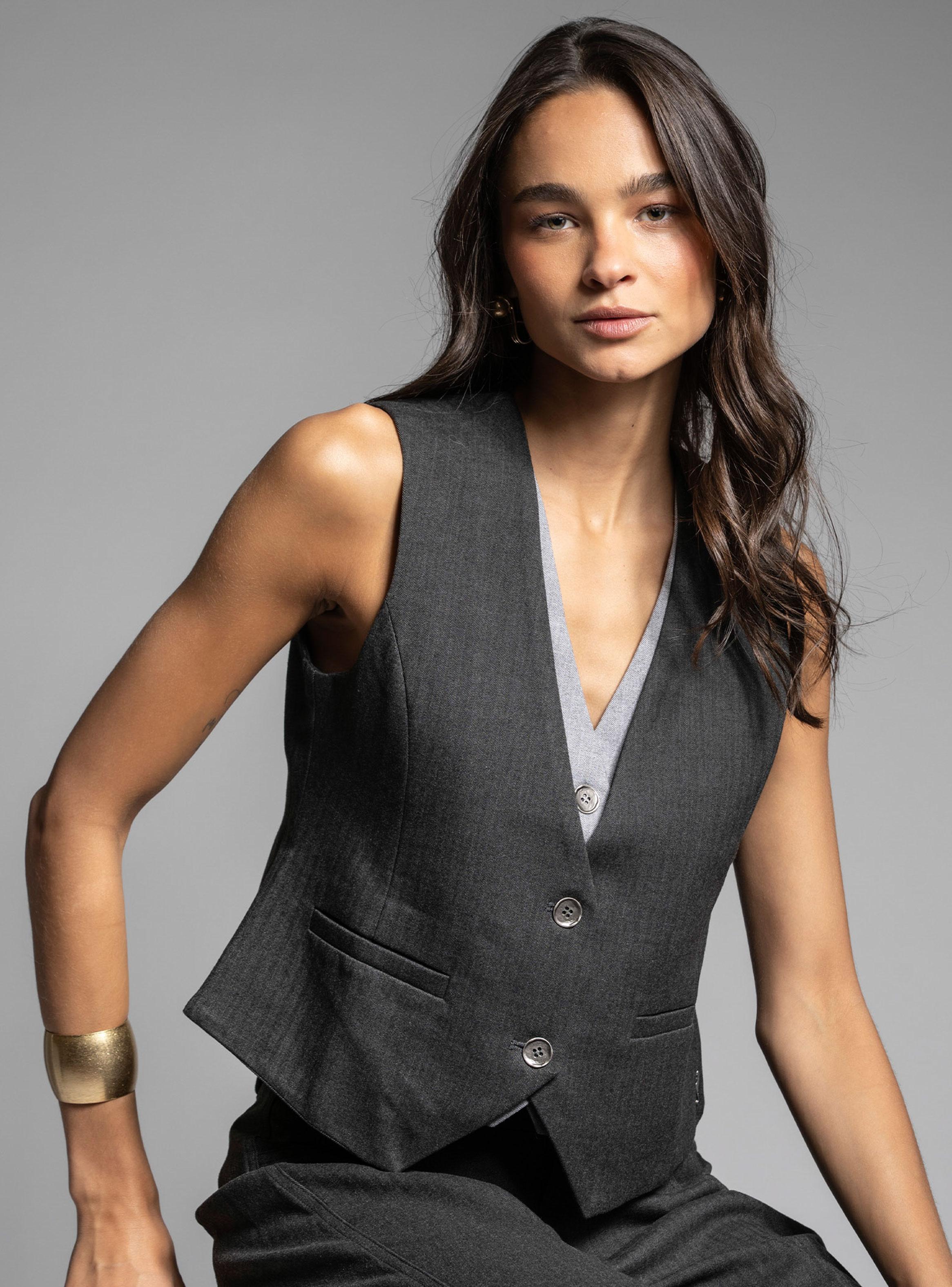 Vest Doble Capa Gris-3