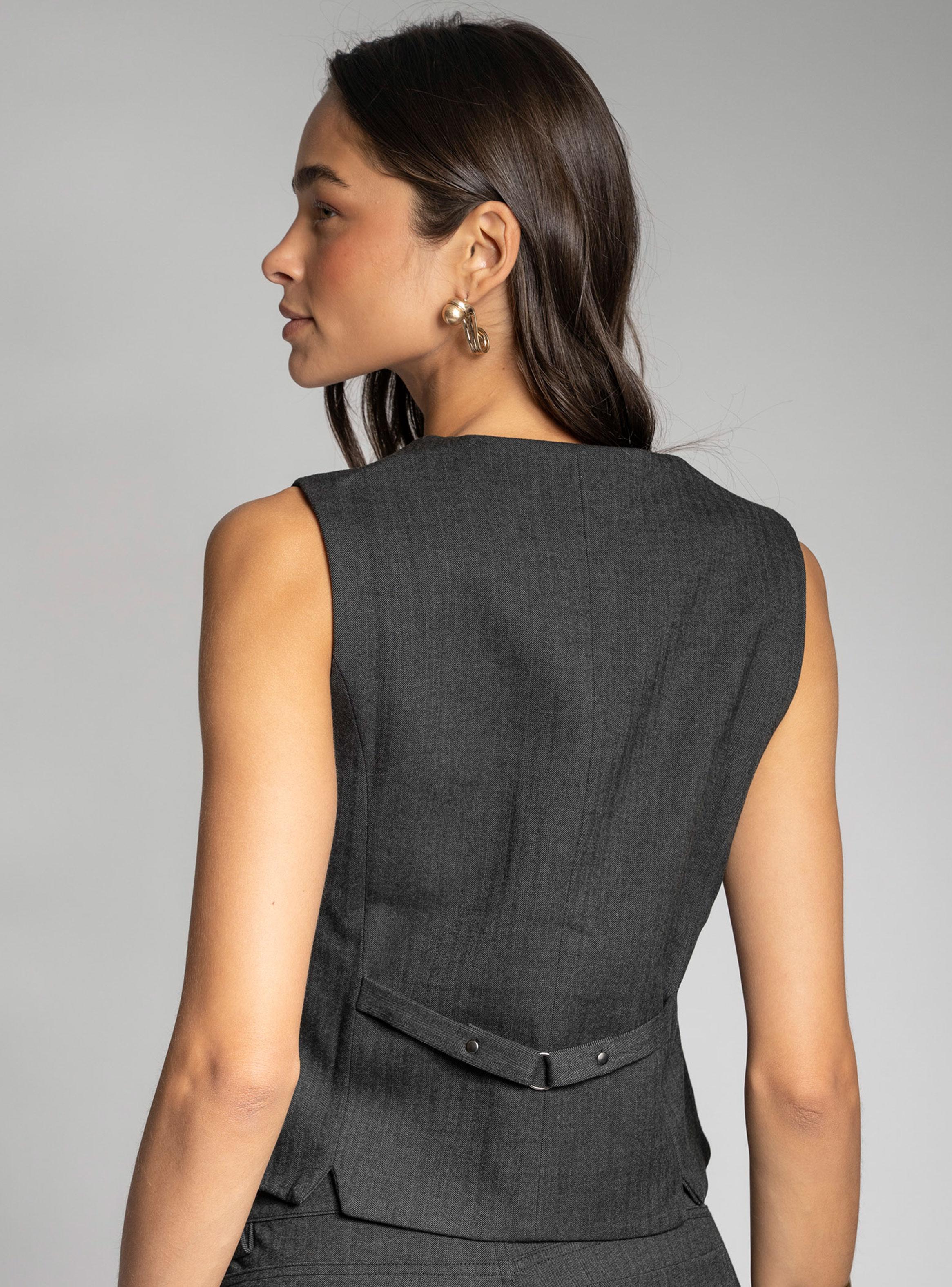 Vest Doble Capa Gris-2