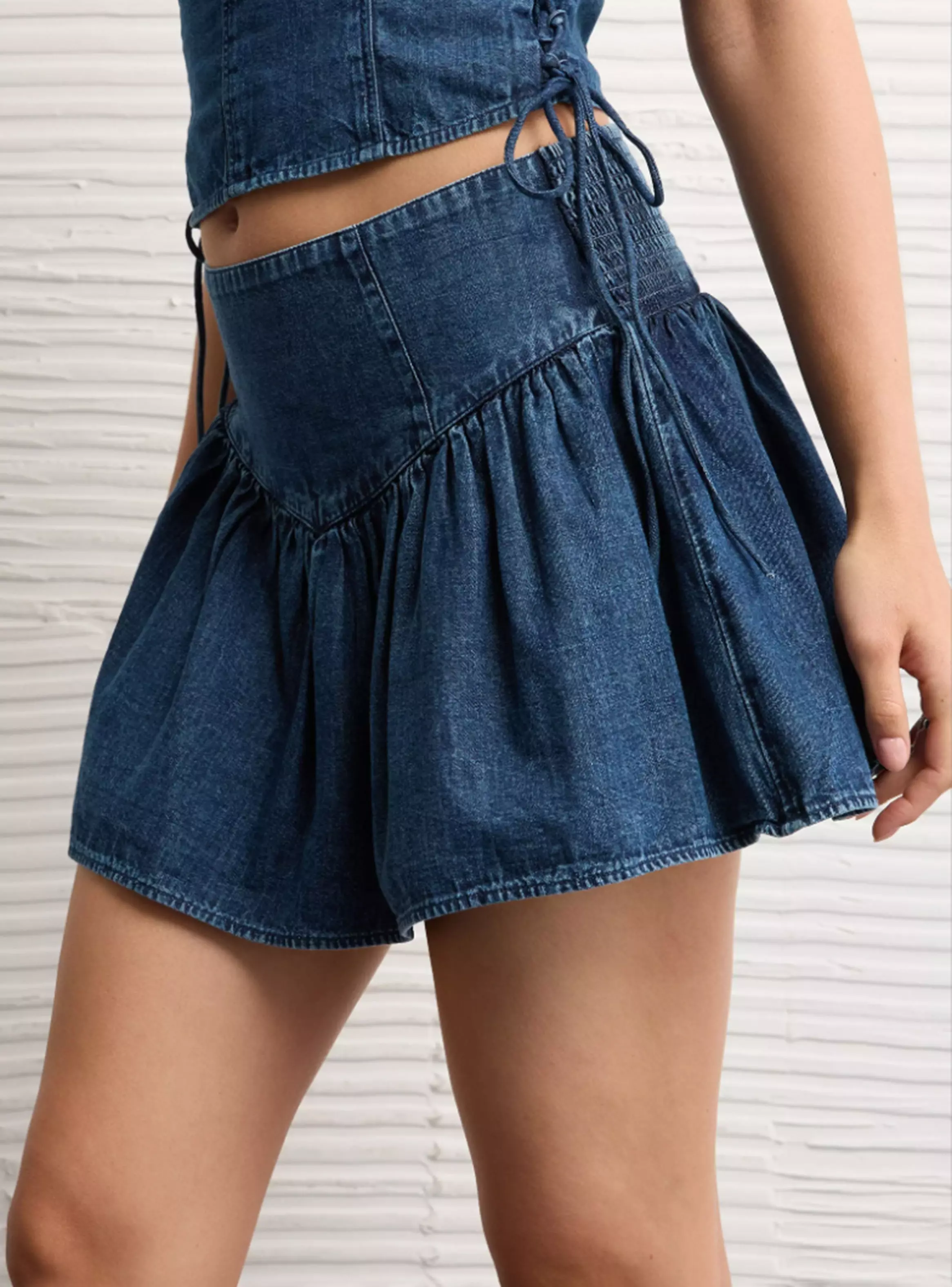 Mini Denim Tiro Alto-2