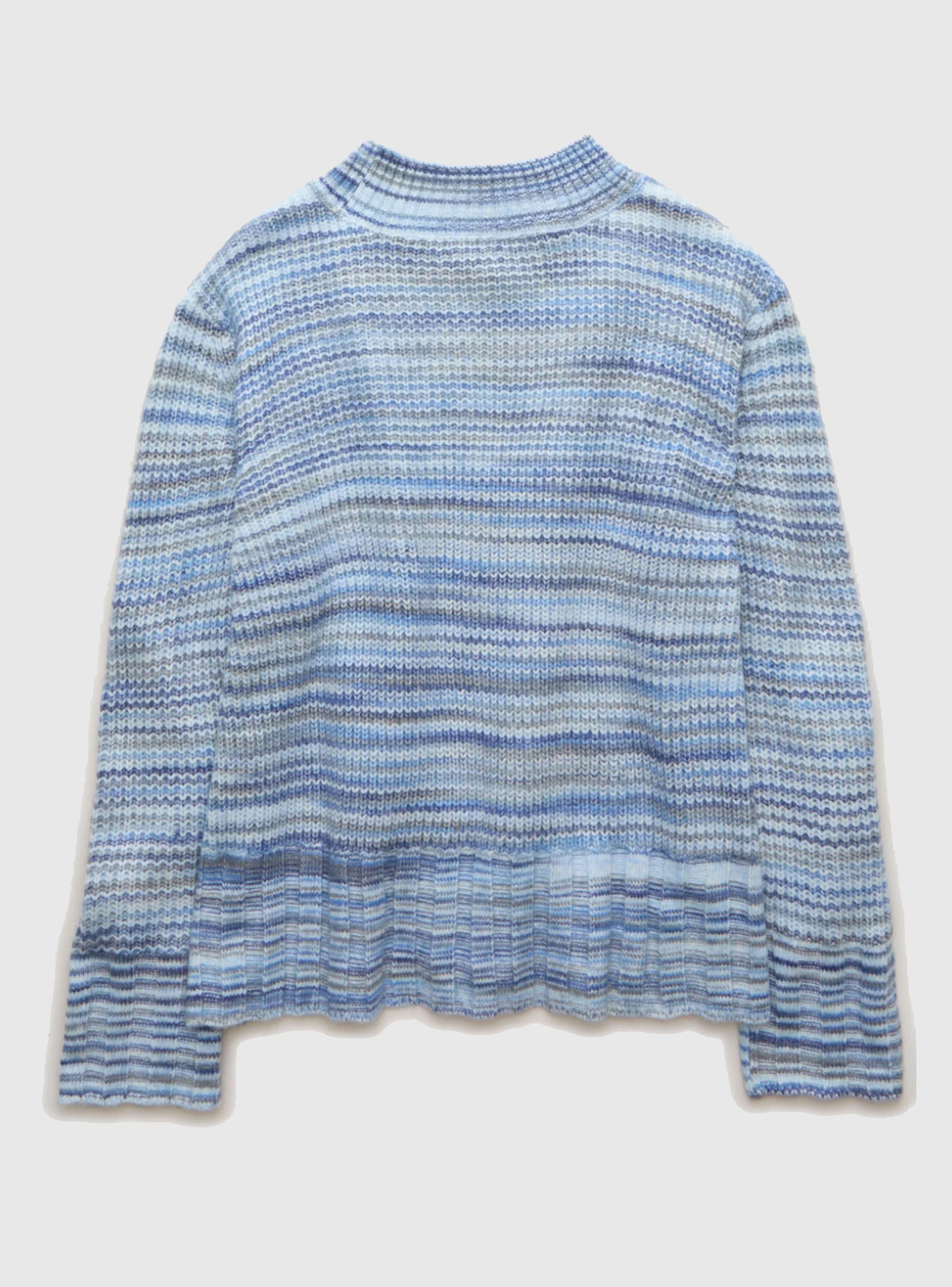 Sweater AE rayado cuello redondo-4