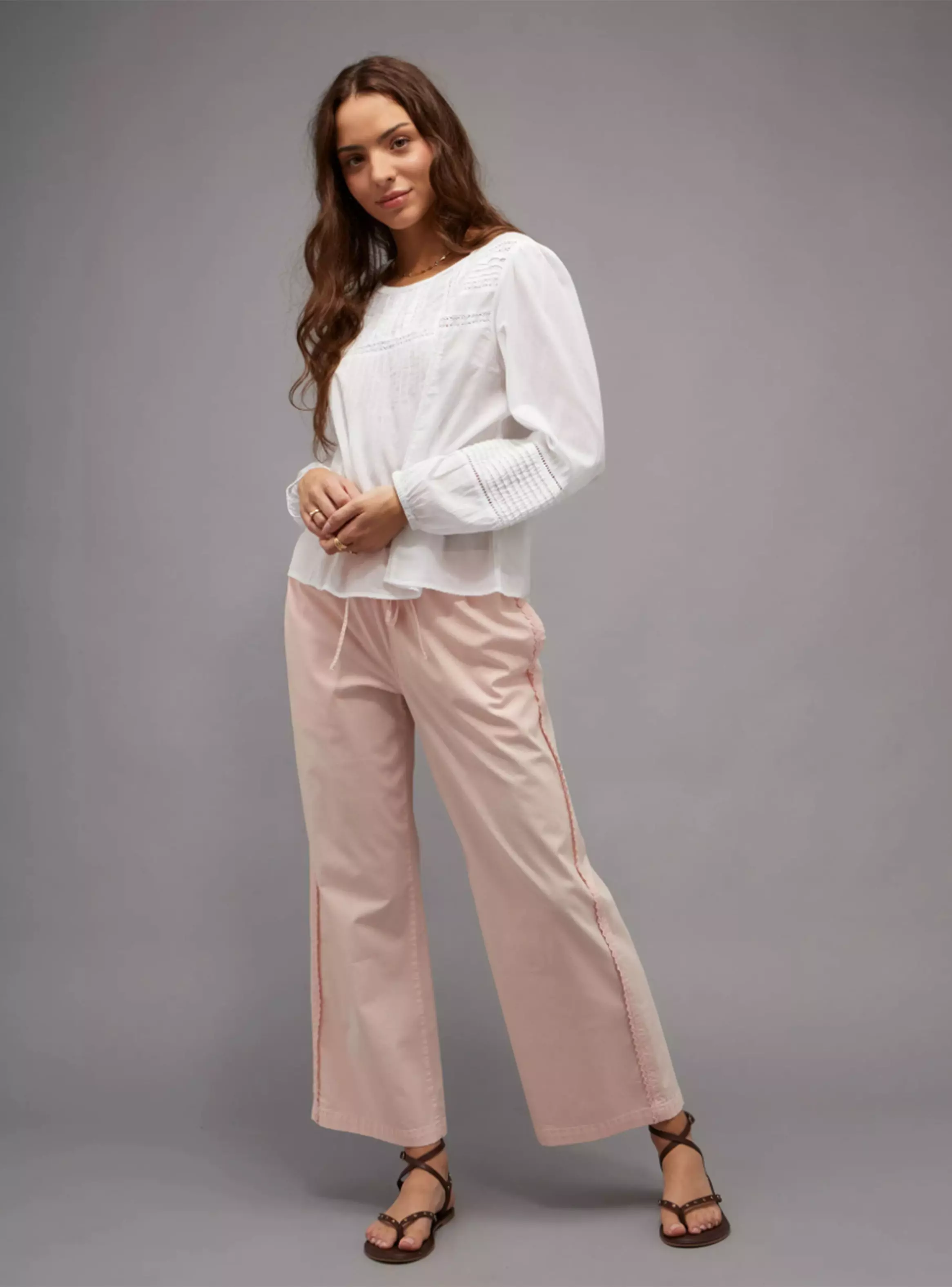 Blusa AE de Encaje Manga Larga-2