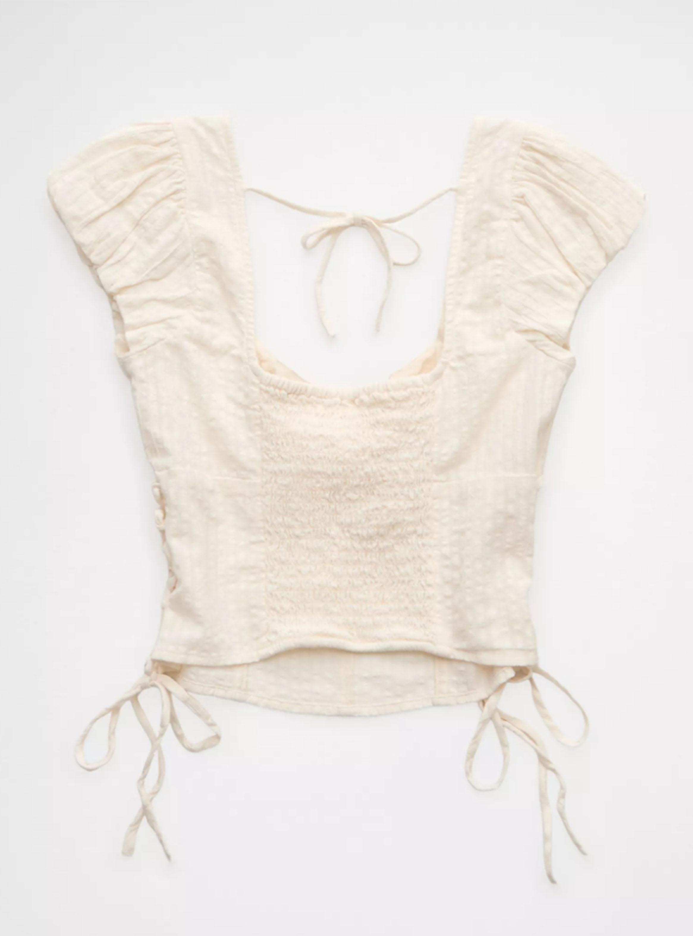 Blusa AE Acordonada con Lazo Lateral-3