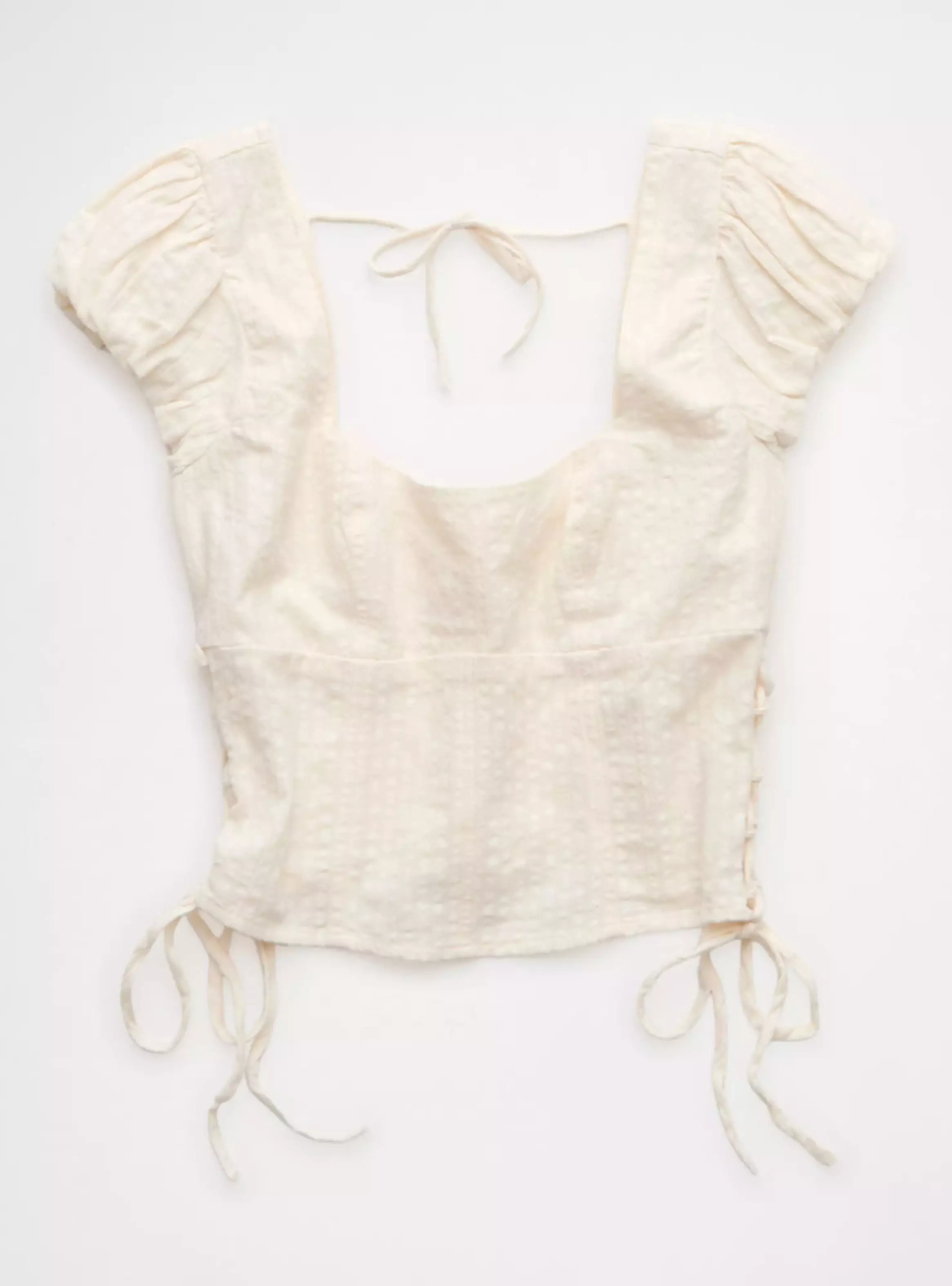 Blusa AE Acordonada con Lazo Lateral-2