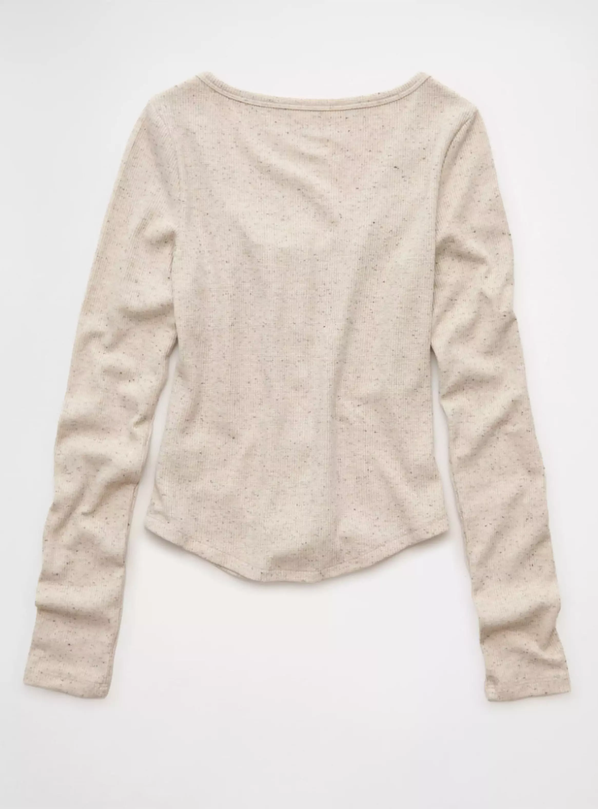 Polera AE Manga Larga con Textura Tipo Waffle y Botones-4
