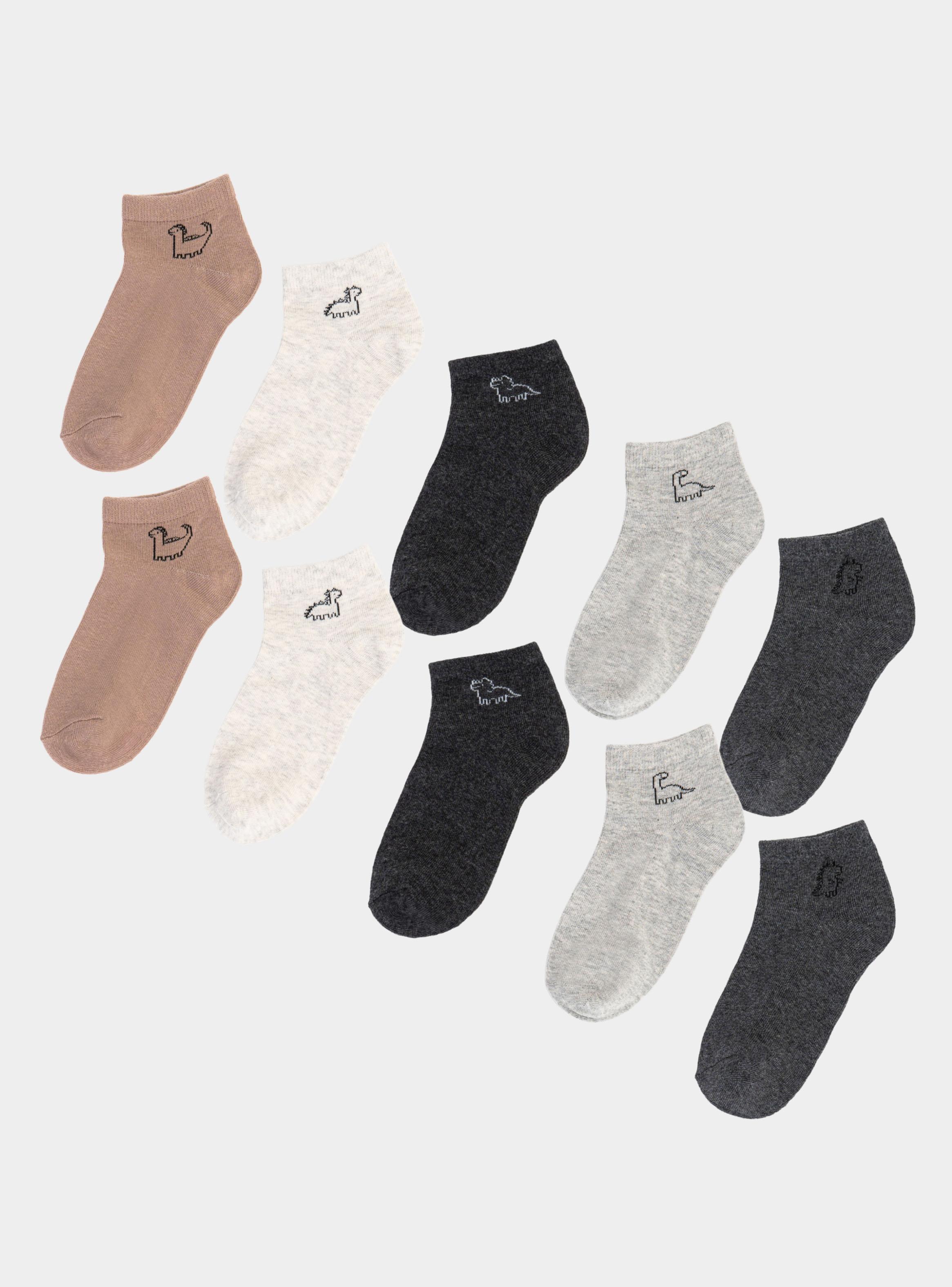Pack 10 Calcetín Tobillero Bordado Algodón-0