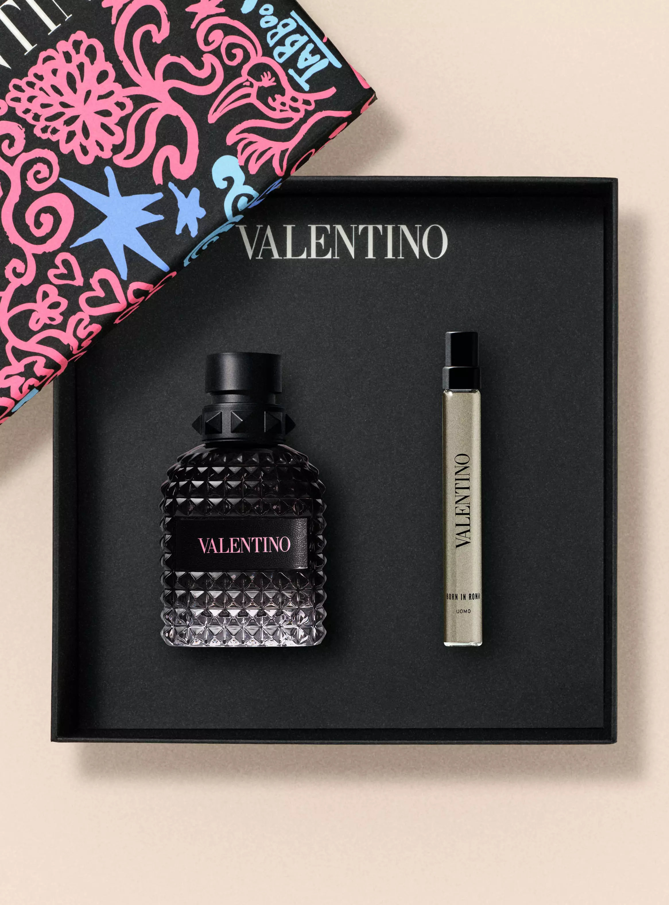 Set Perfume Born in Roma Uomo EDT Hombre 50ml + 10ml Valentino-2
