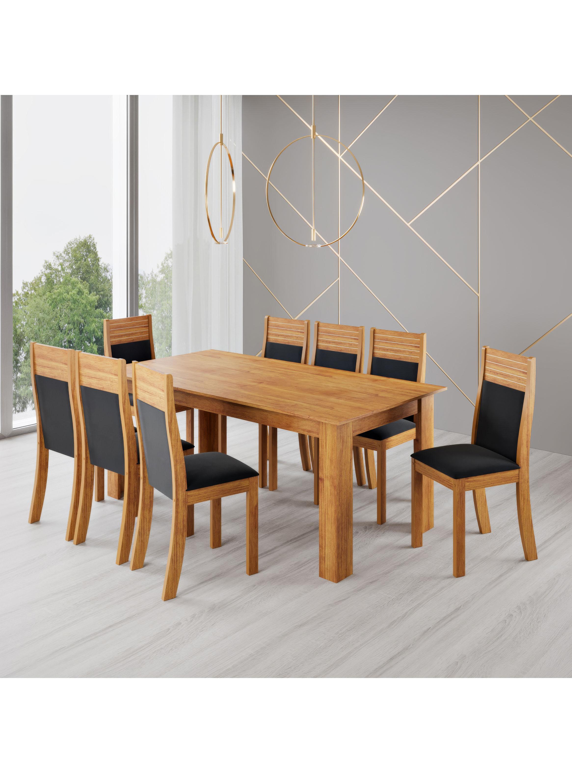 Juego de Comedor Anitere 8 Sillas Café-4