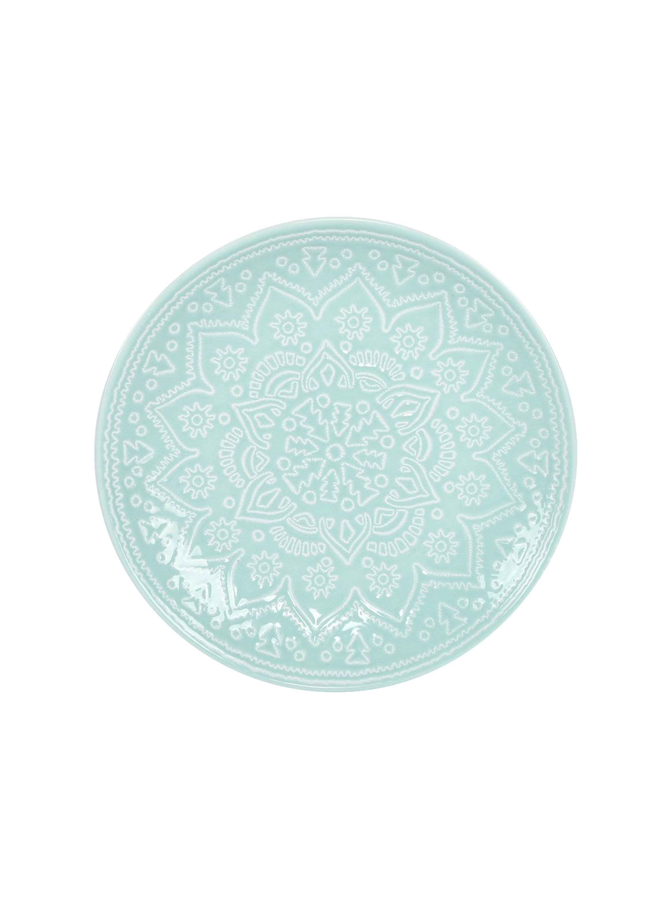 Set de Vajilla 18 Piezas Mandala Turquesa-2