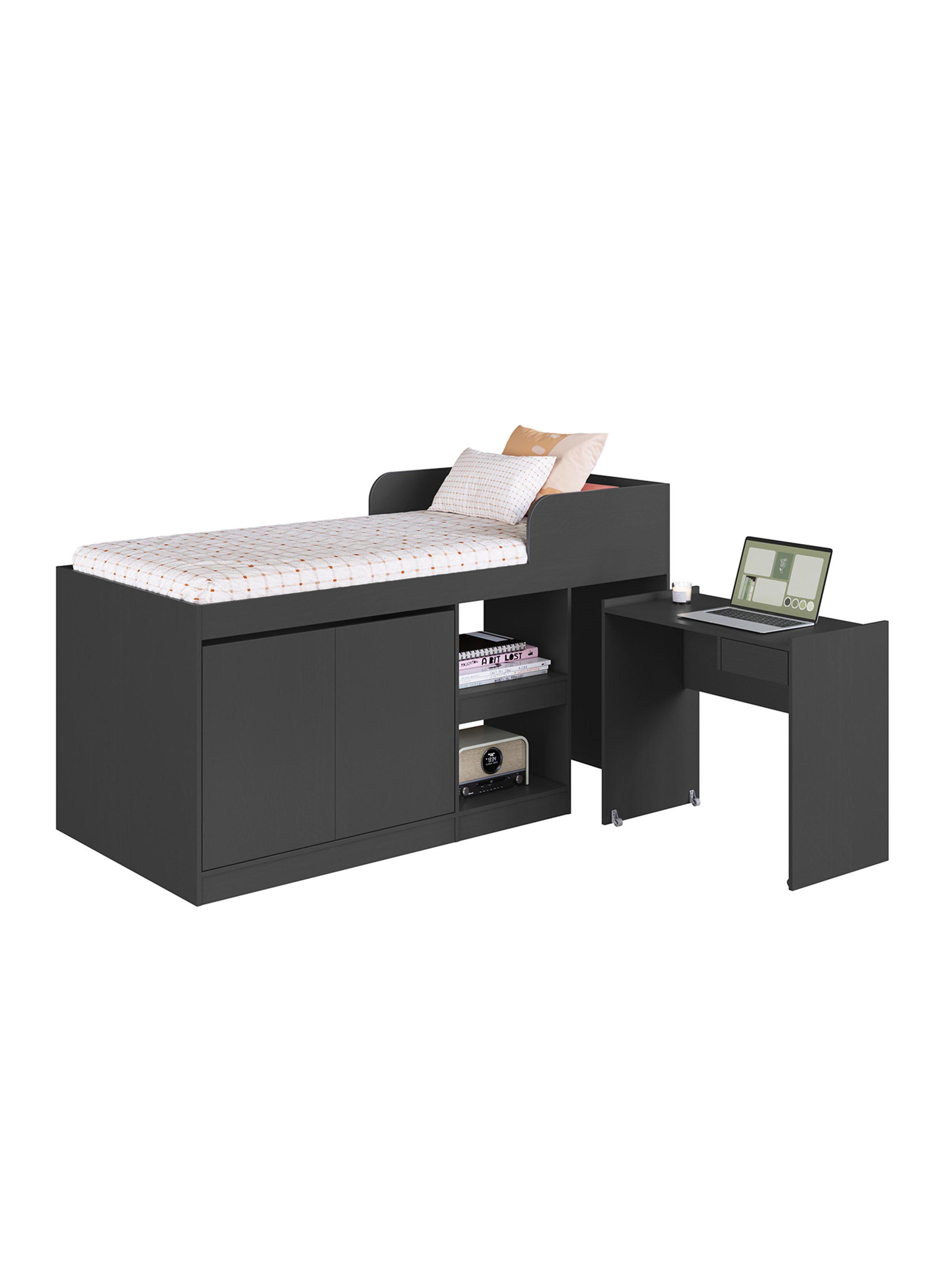 Cama Alta Multifuncional 1.5 Plazas Jamaica-0