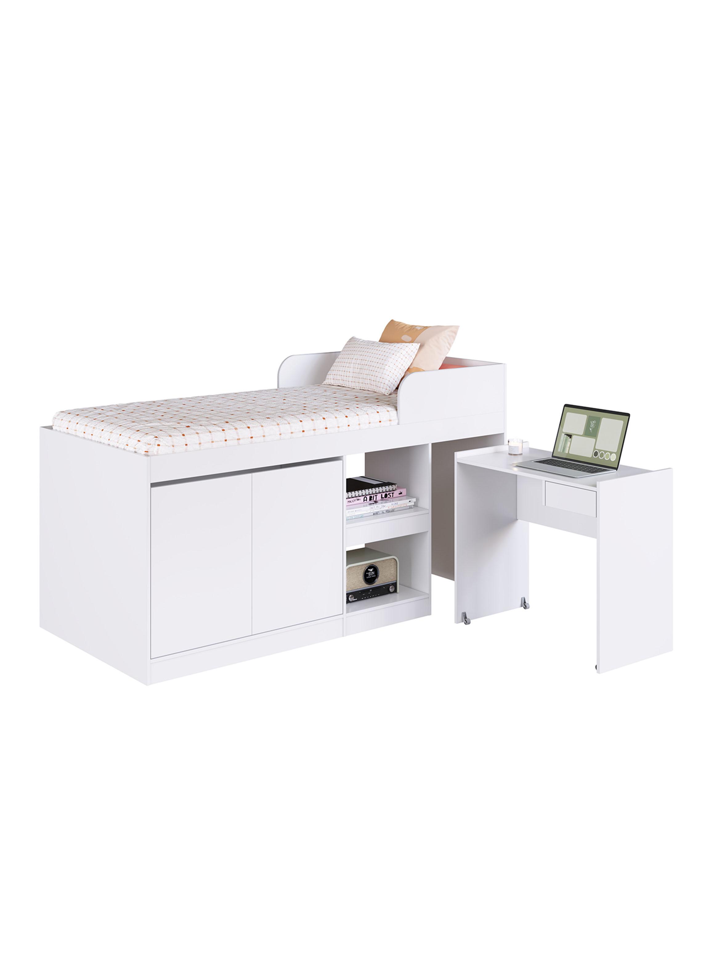 Cama Alta Multifuncional 1.5 Plazas Jamaica-0