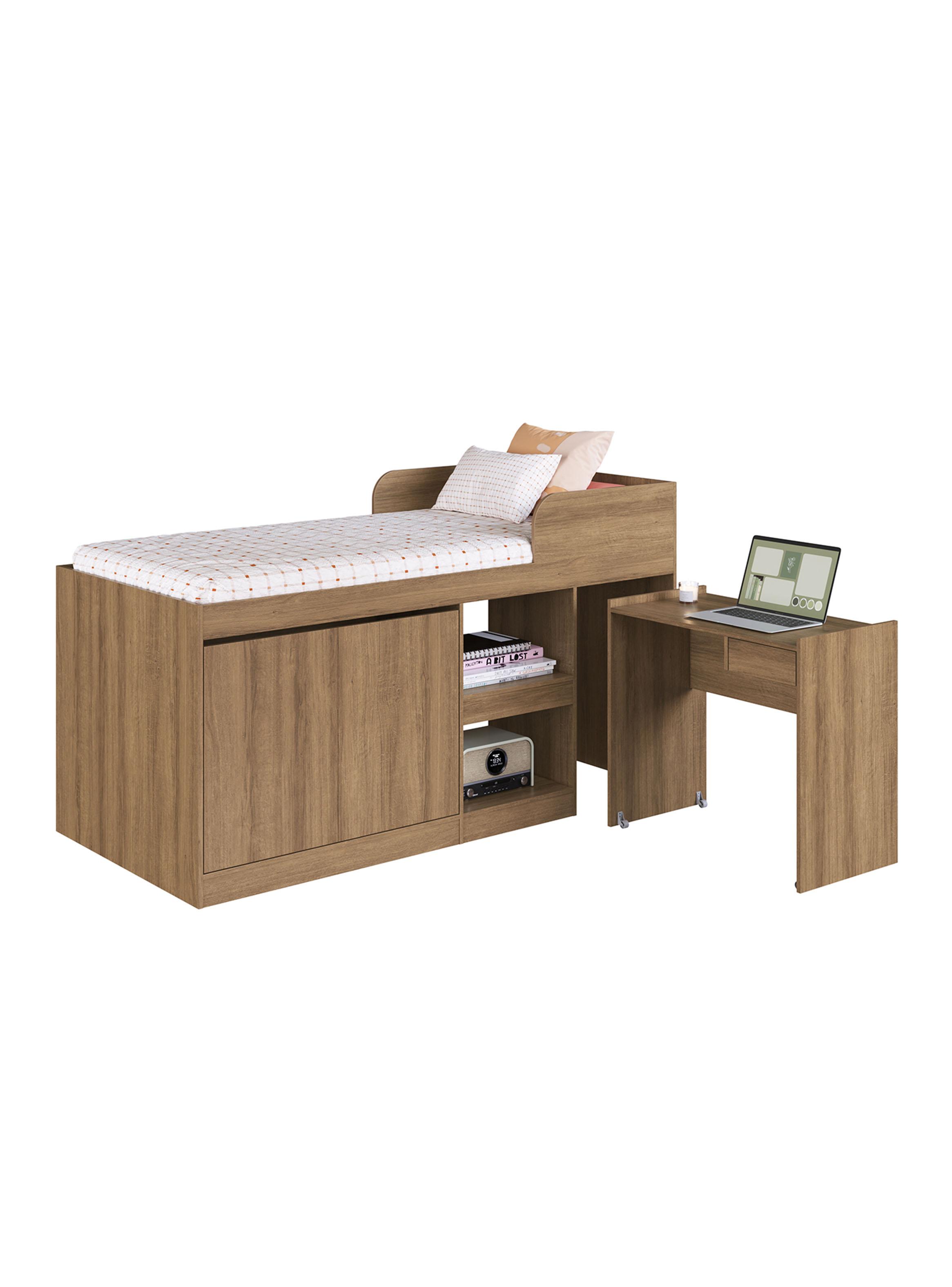 Cama Alta Multifuncional 1.5 Plazas Jamaica-0