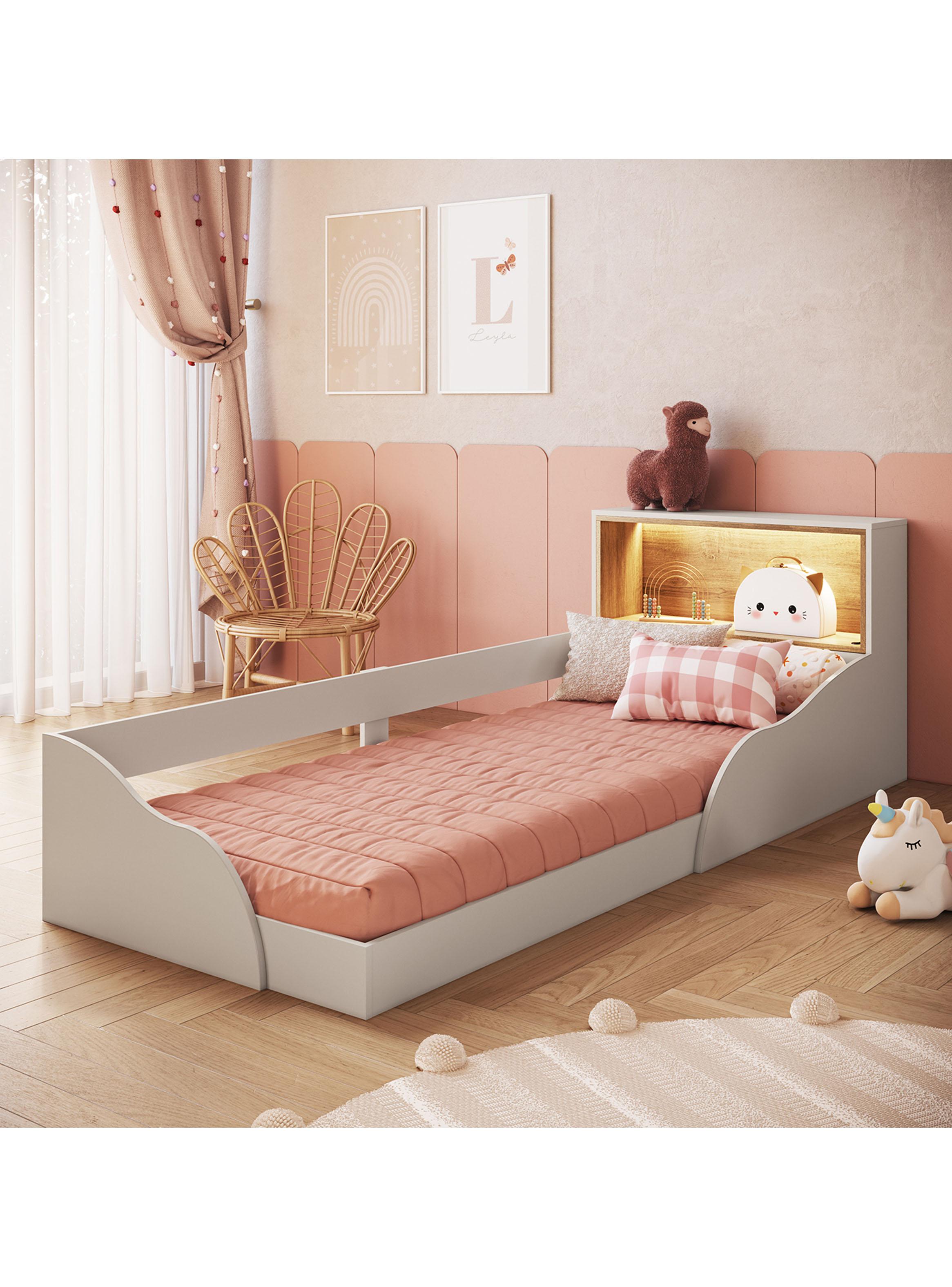 Cama Montessori Con Luz Led 1 Pza Lille-3