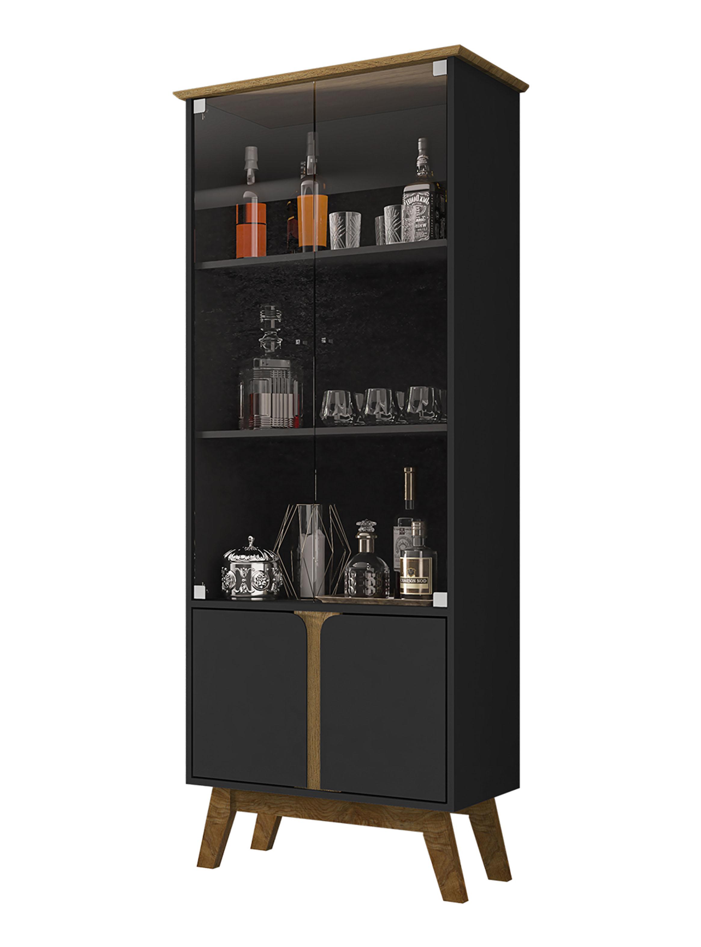 Vitrina Cristalera 2 Puertas Madri-0