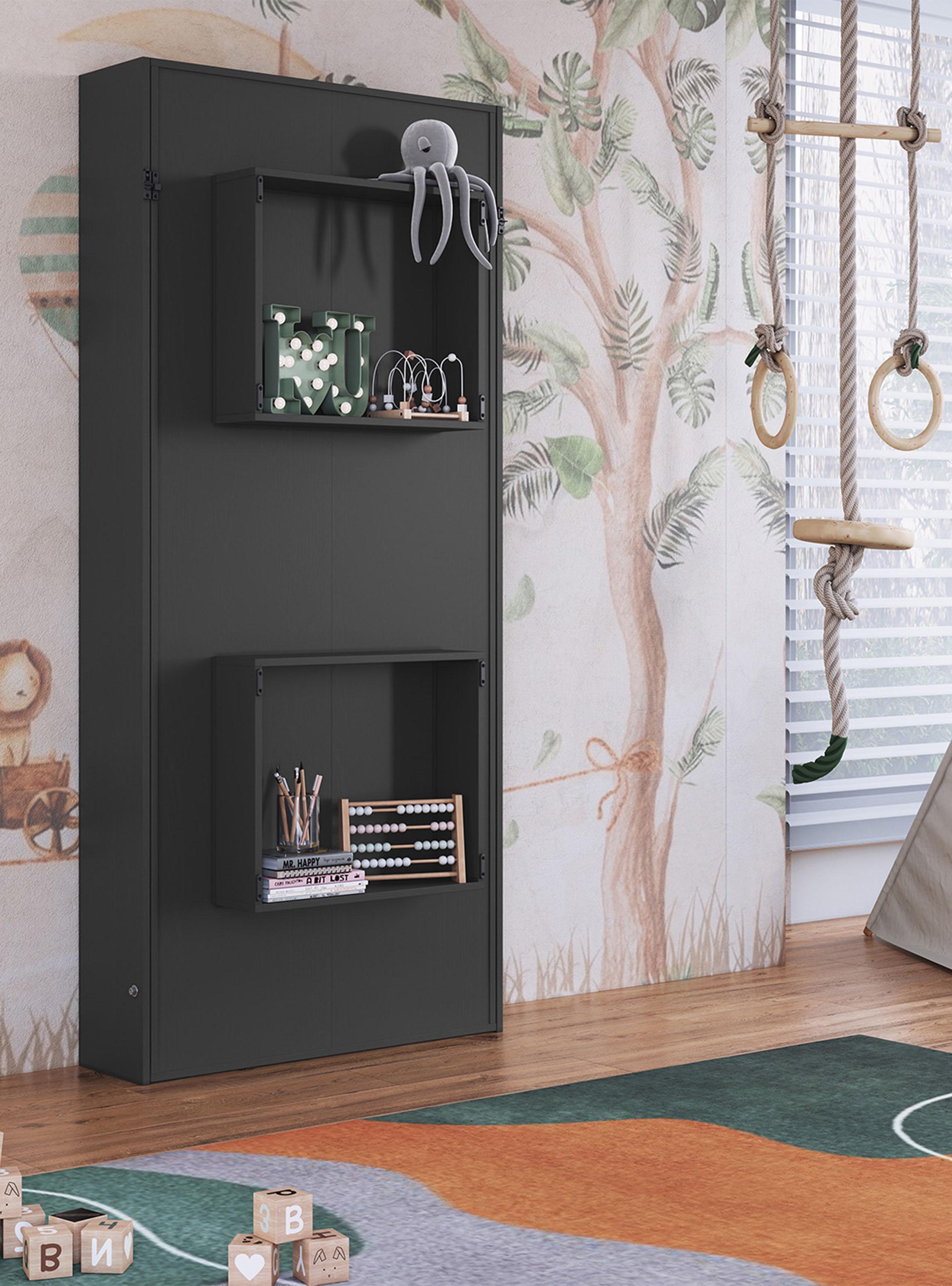 Cama Plegable Vertical 1.5 Plazass Vancouver-4