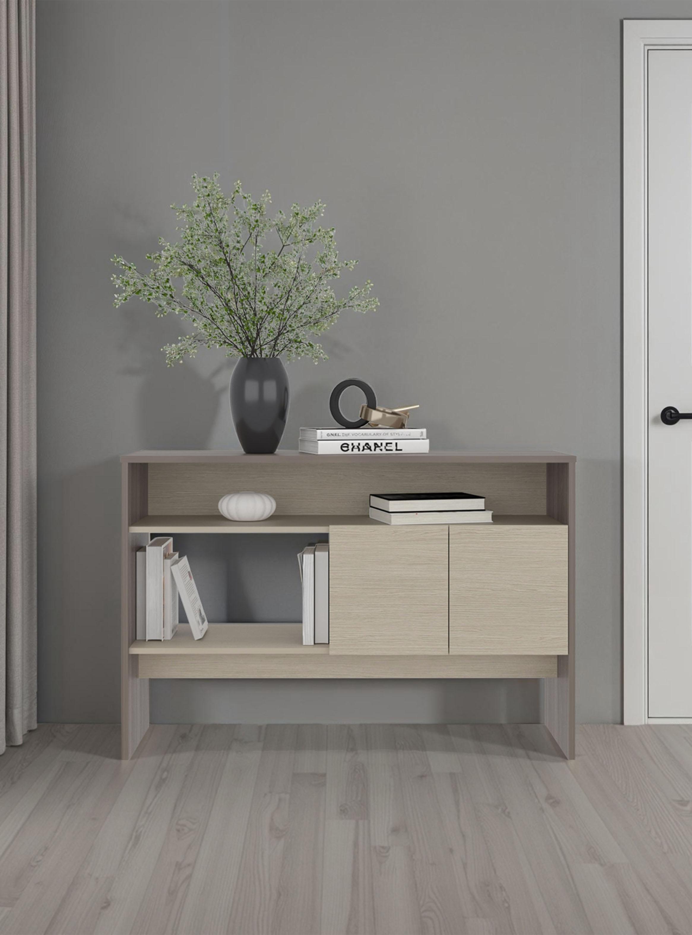 Arrimo 2 Puertas Classic Color Avellana y Cartagena-4