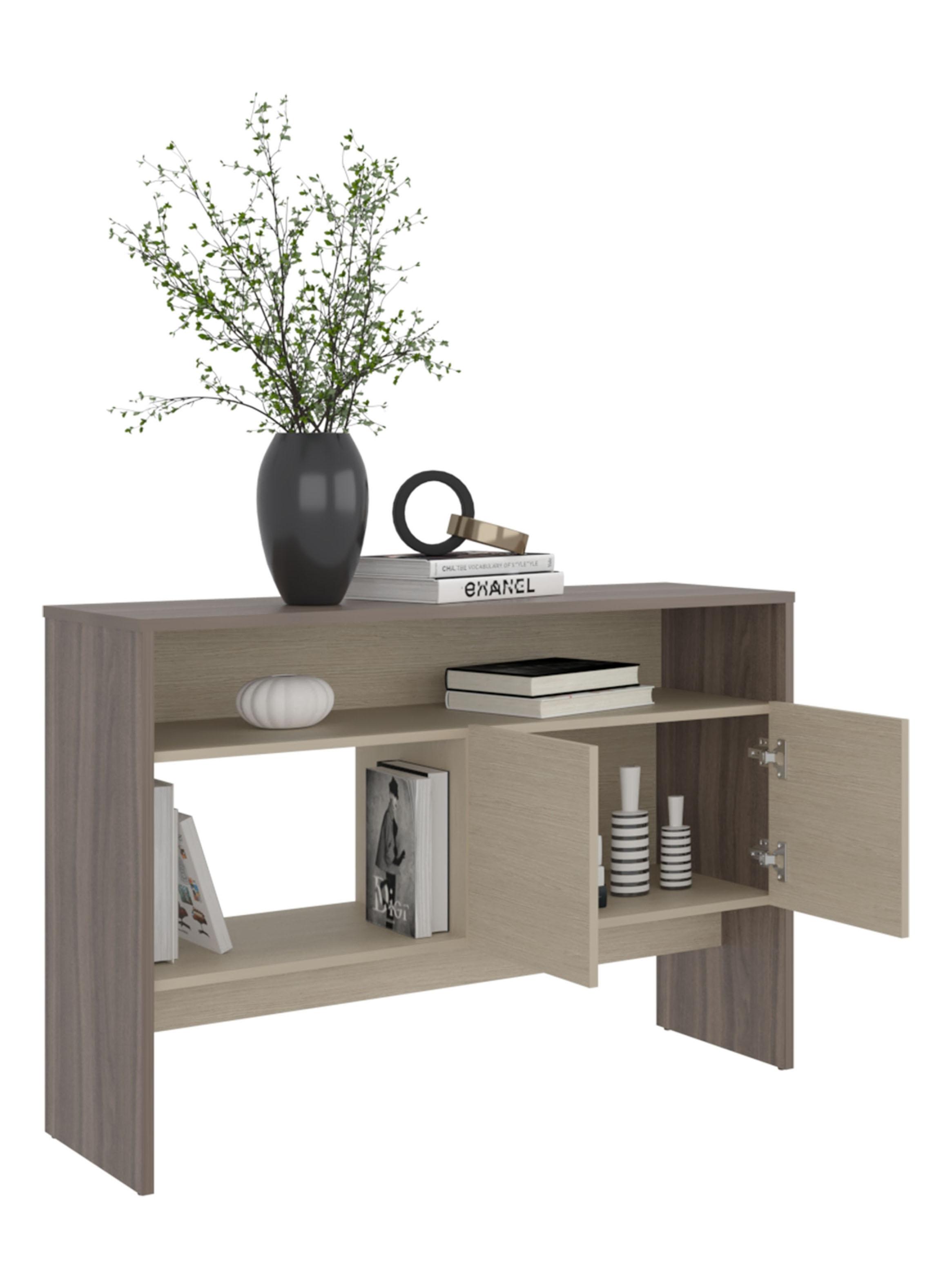 Arrimo 2 Puertas Classic Color Avellana y Cartagena-3