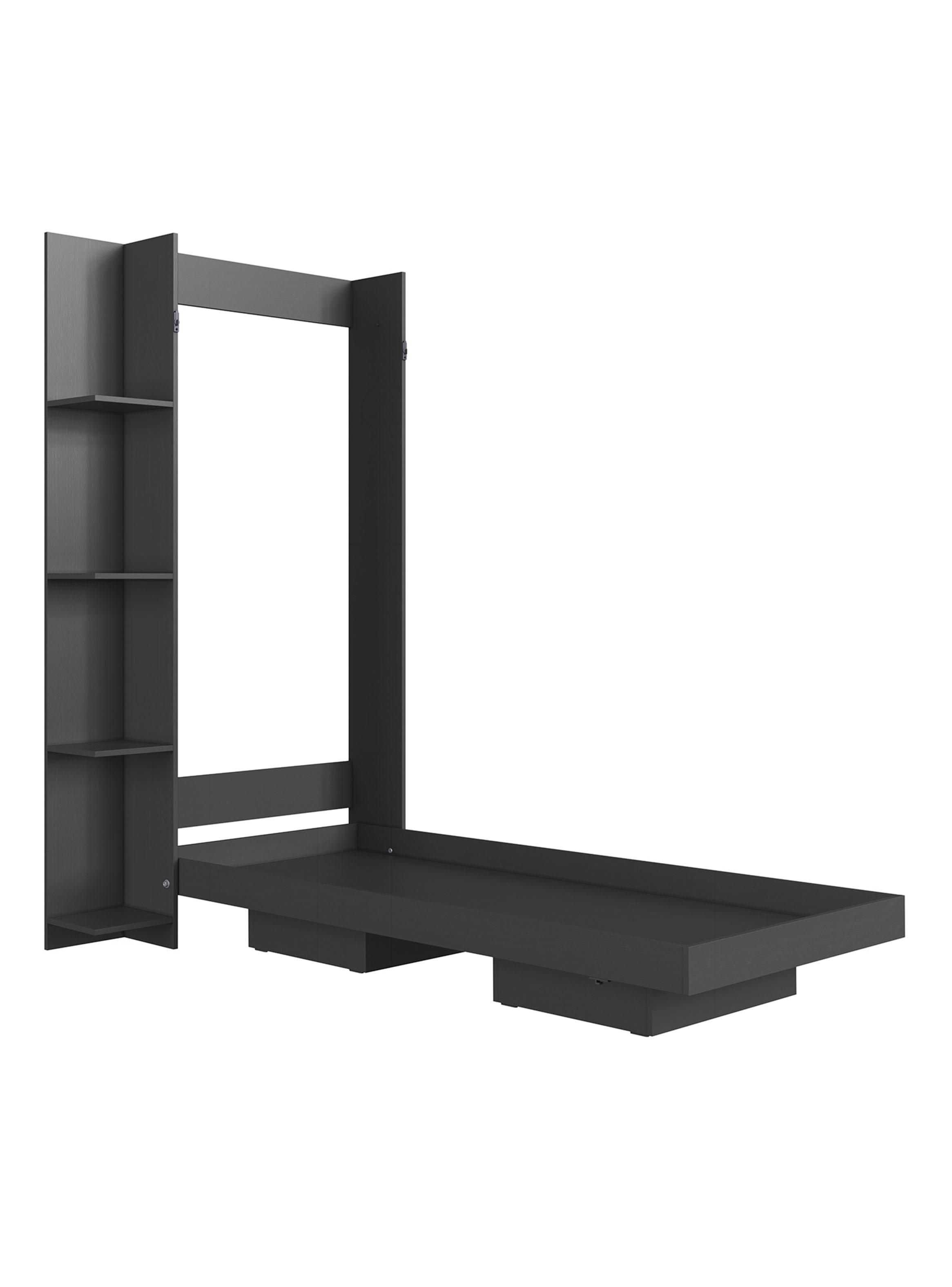 Cama Plegable Vertical con Estante 1.5 Plazas Vancouver-0
