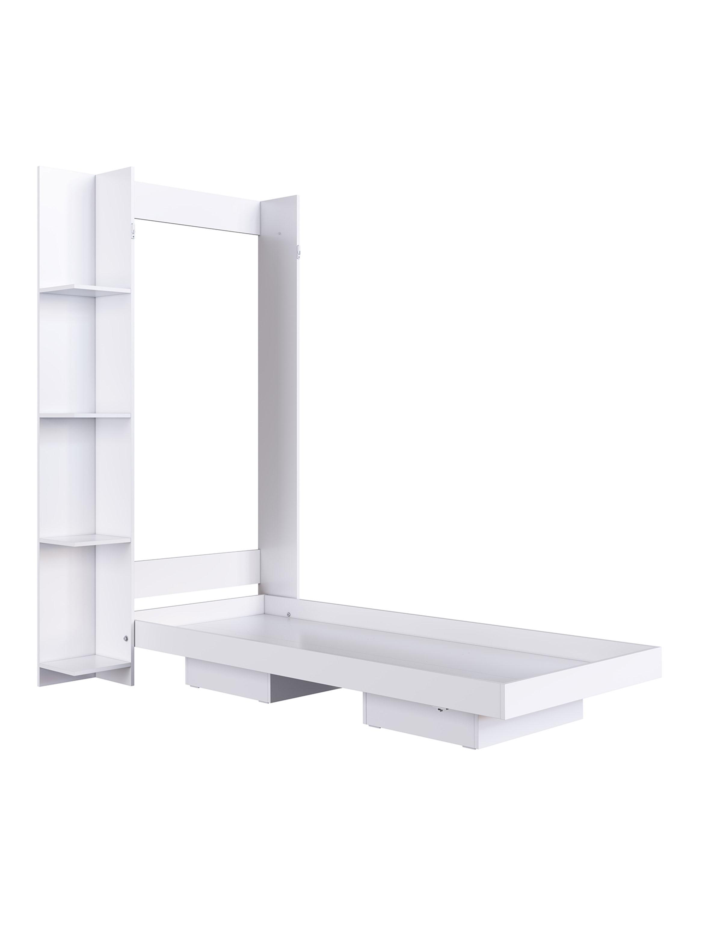 Cama Plegable Vertical con Estante 1.5 Plazas Vancouver-0