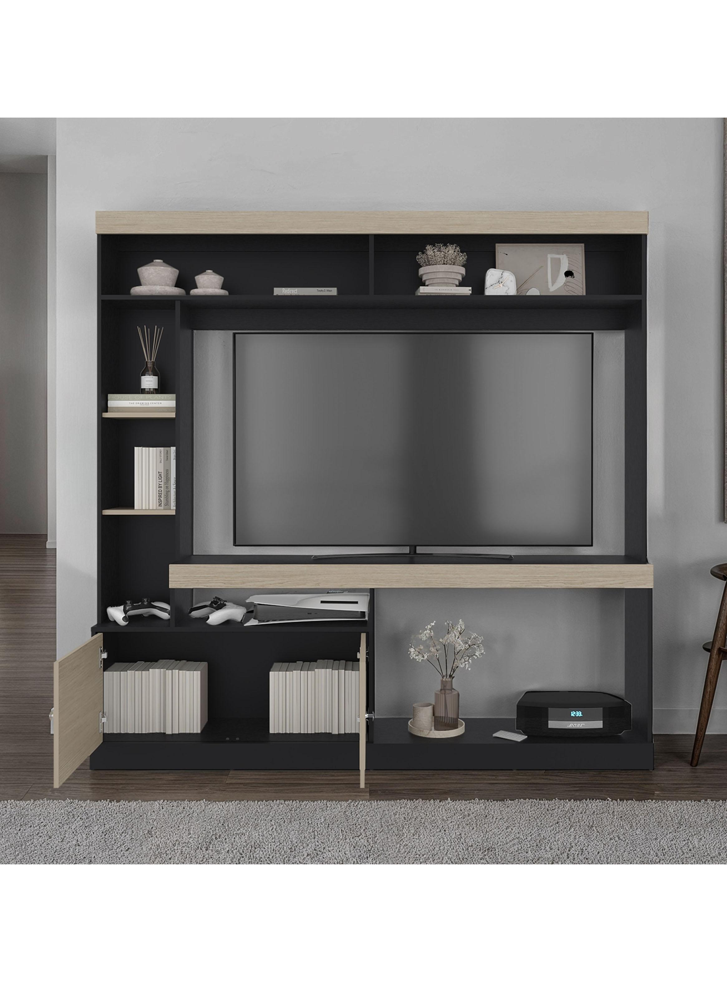 Estante TV 65'' 2 Puertas Classic Color Cartagena y Wengue-4