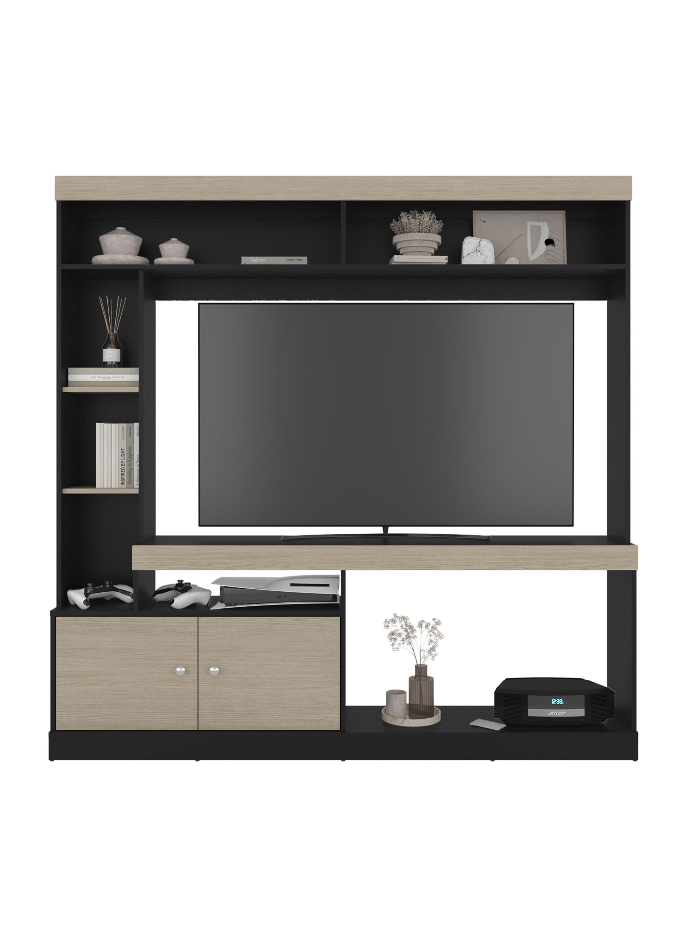 Estante TV 65'' 2 Puertas Classic Color Cartagena y Wengue-2