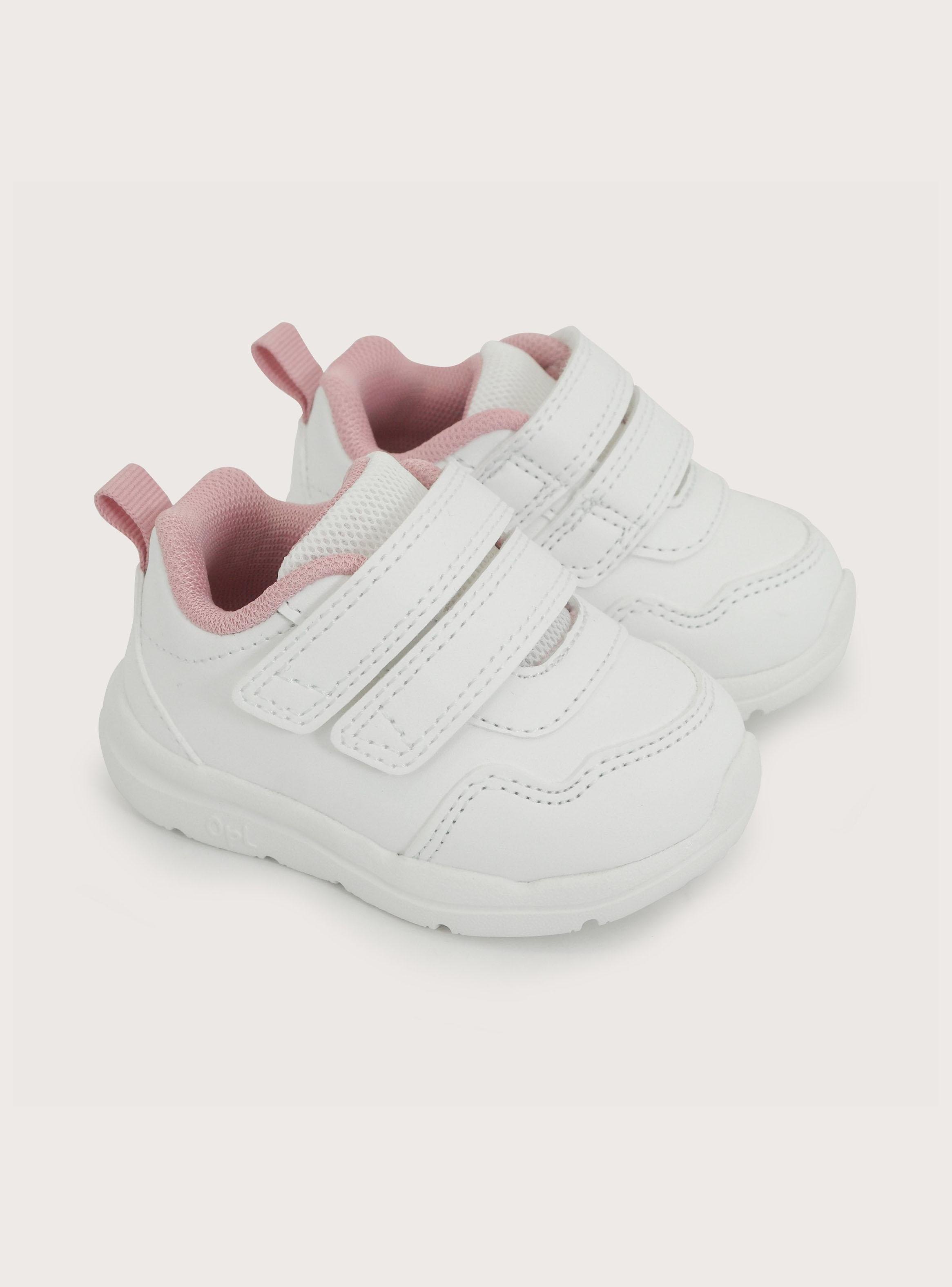 Zapatilla Urbana Sport Blanca Dos Velcro Niña T.18 a T.21-1